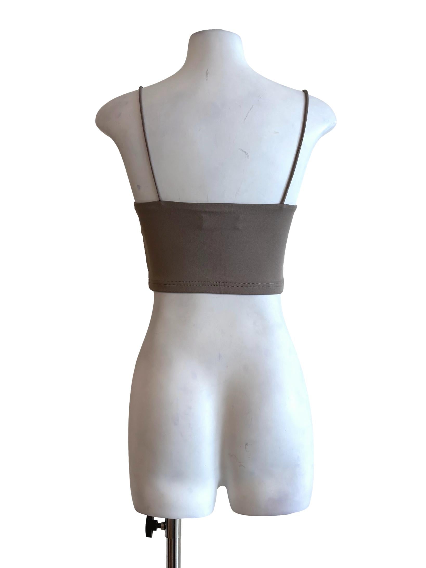 Khaki Spaghetti Strap Tube Top TTR