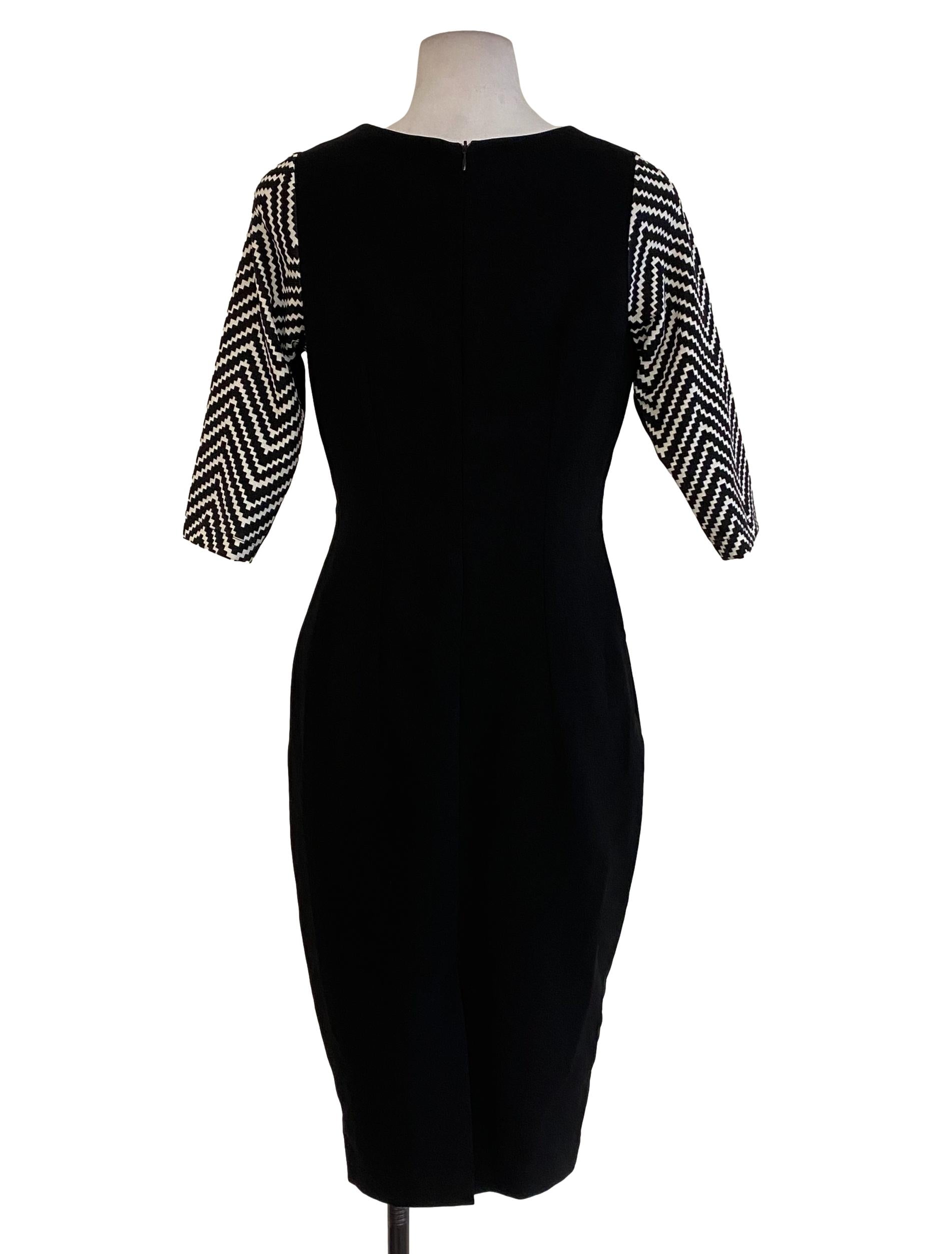 Black Diagonal Striped Princess Dress