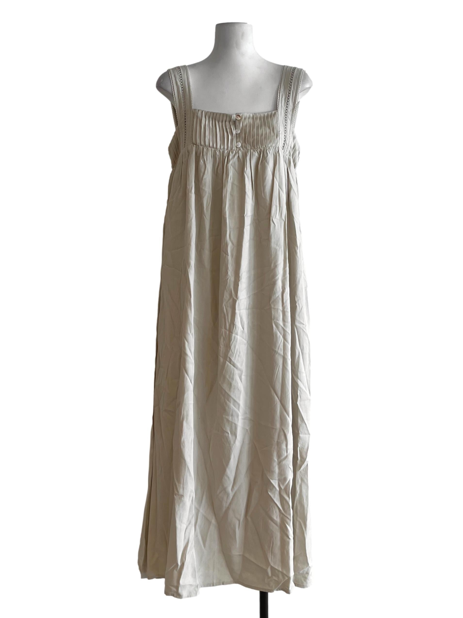 Beige Square Neckline Jumper Dress TEM