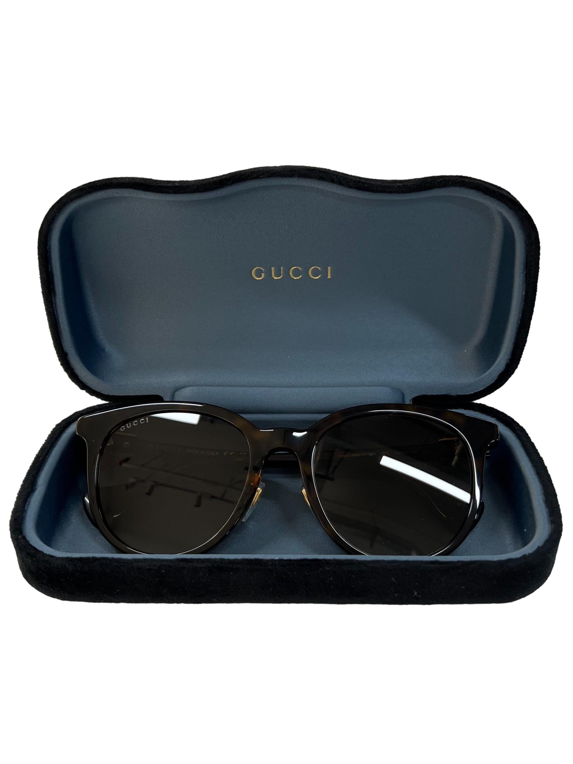 Brown Cat Eye Sunglasses Gg1073Sk 003 Xl
