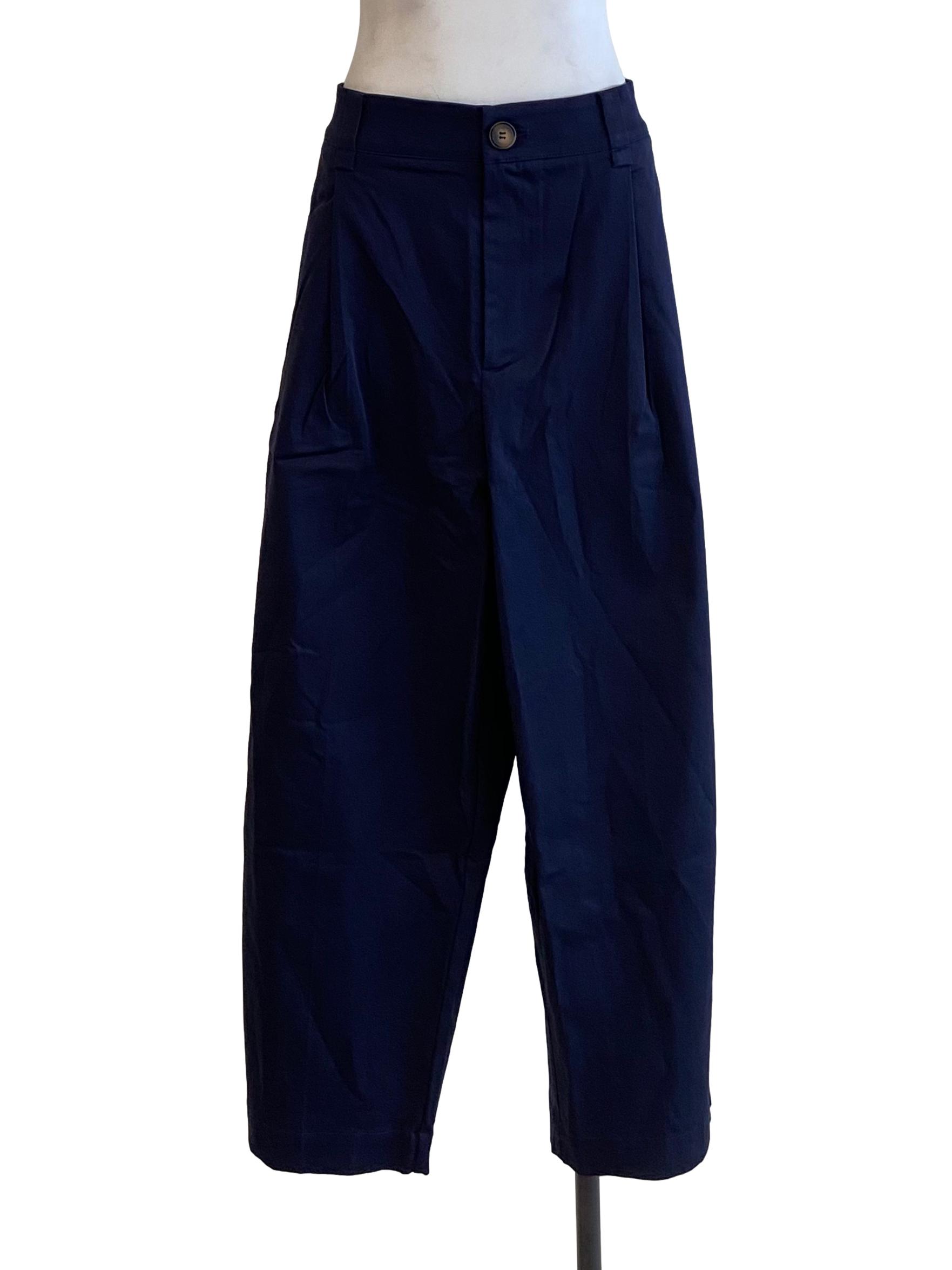 Navy Blue Formal Basic Pants