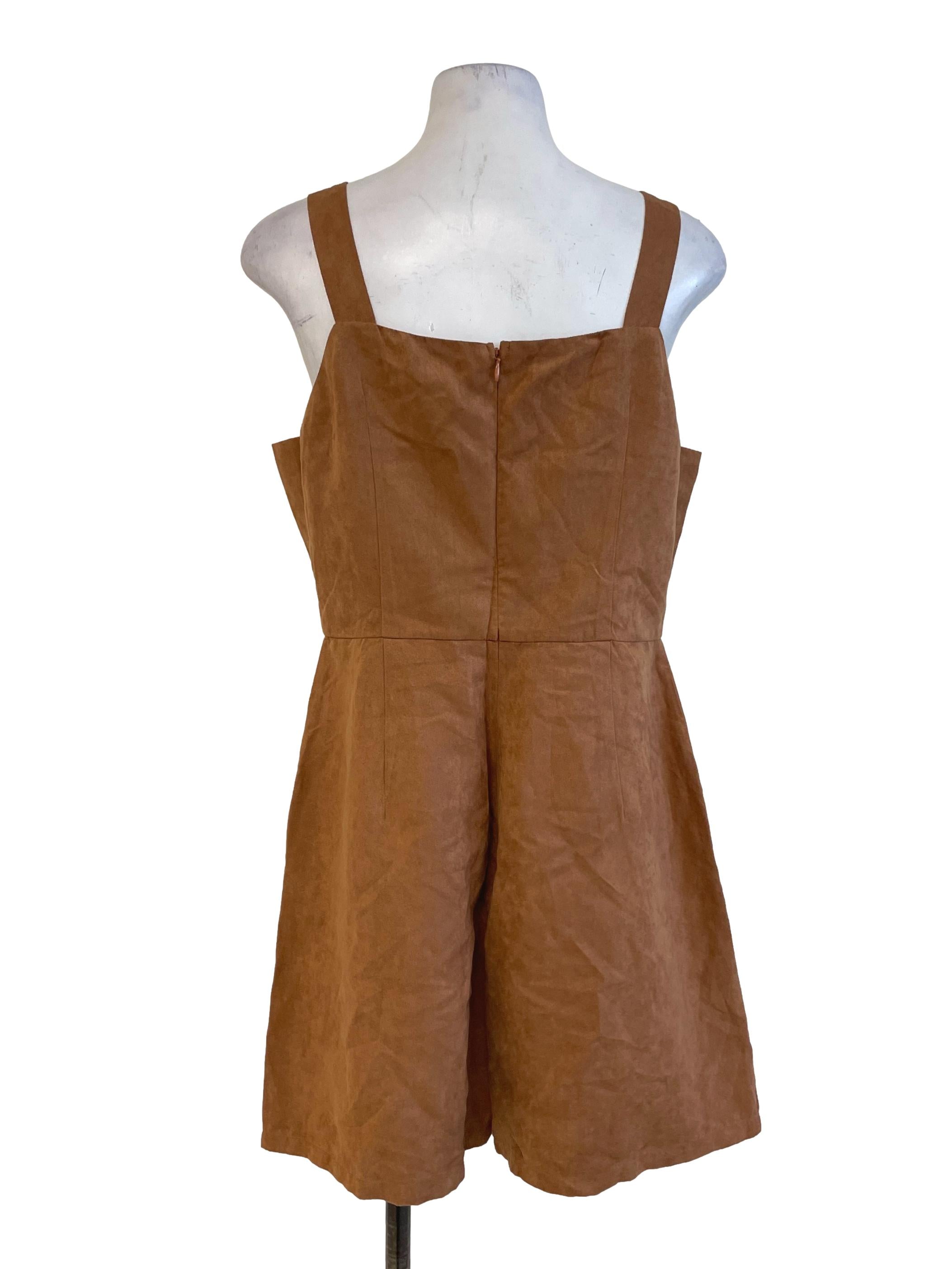 Light Brown Fleece Rompers LB