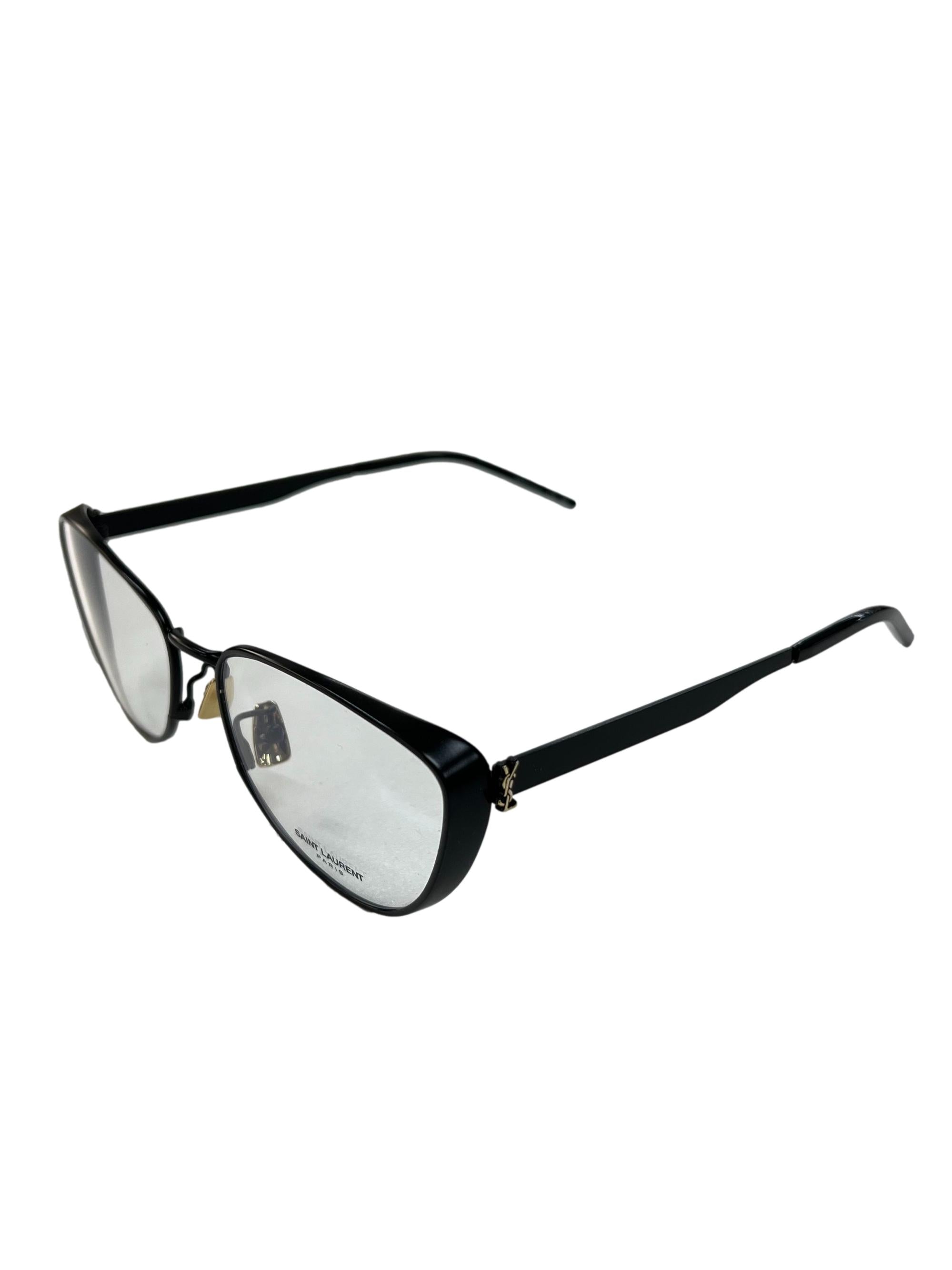 Black Soft Cat Eye Glasses Sl M92 (003)