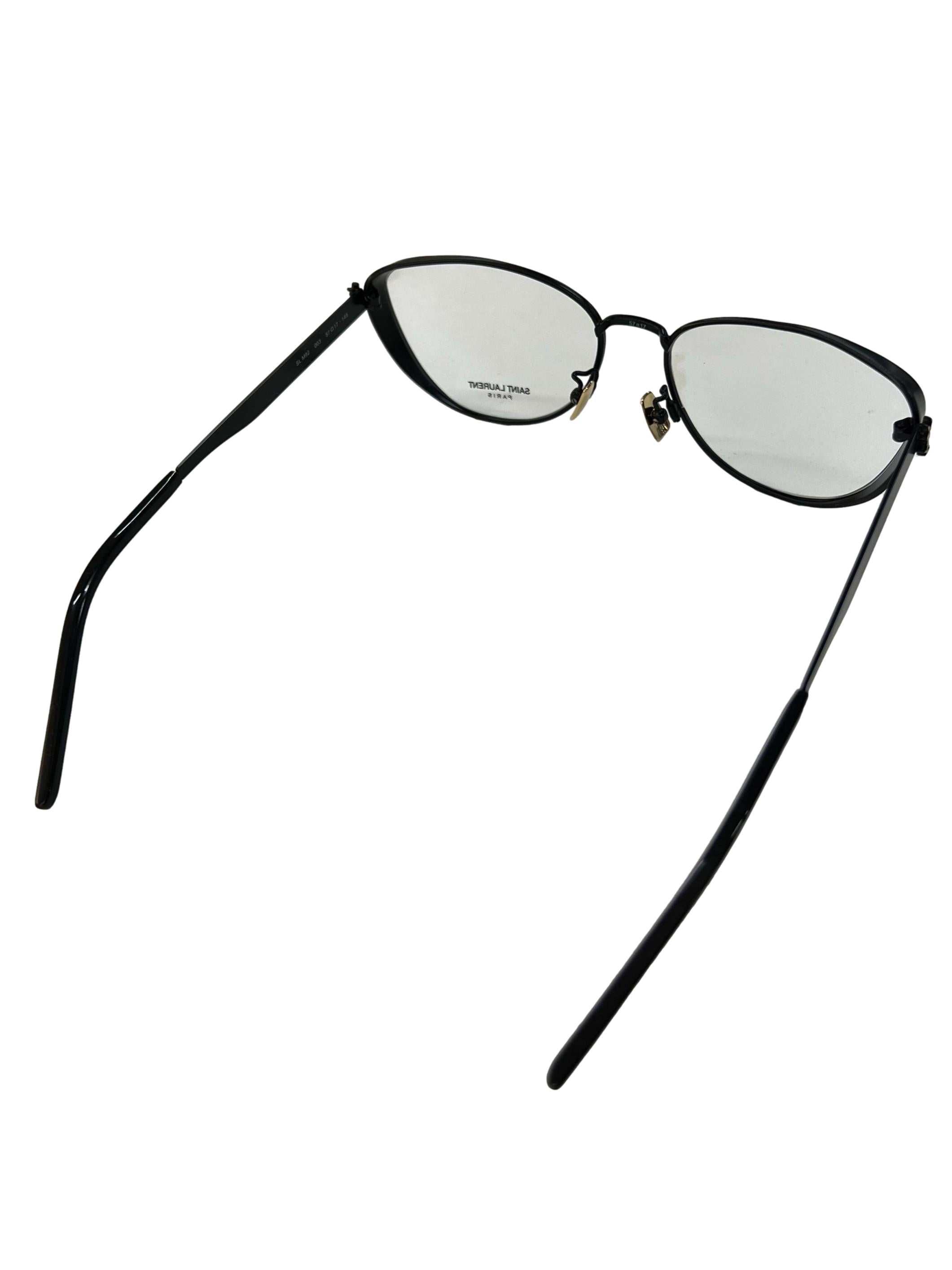 Black Soft Cat Eye Glasses Sl M92 (003)