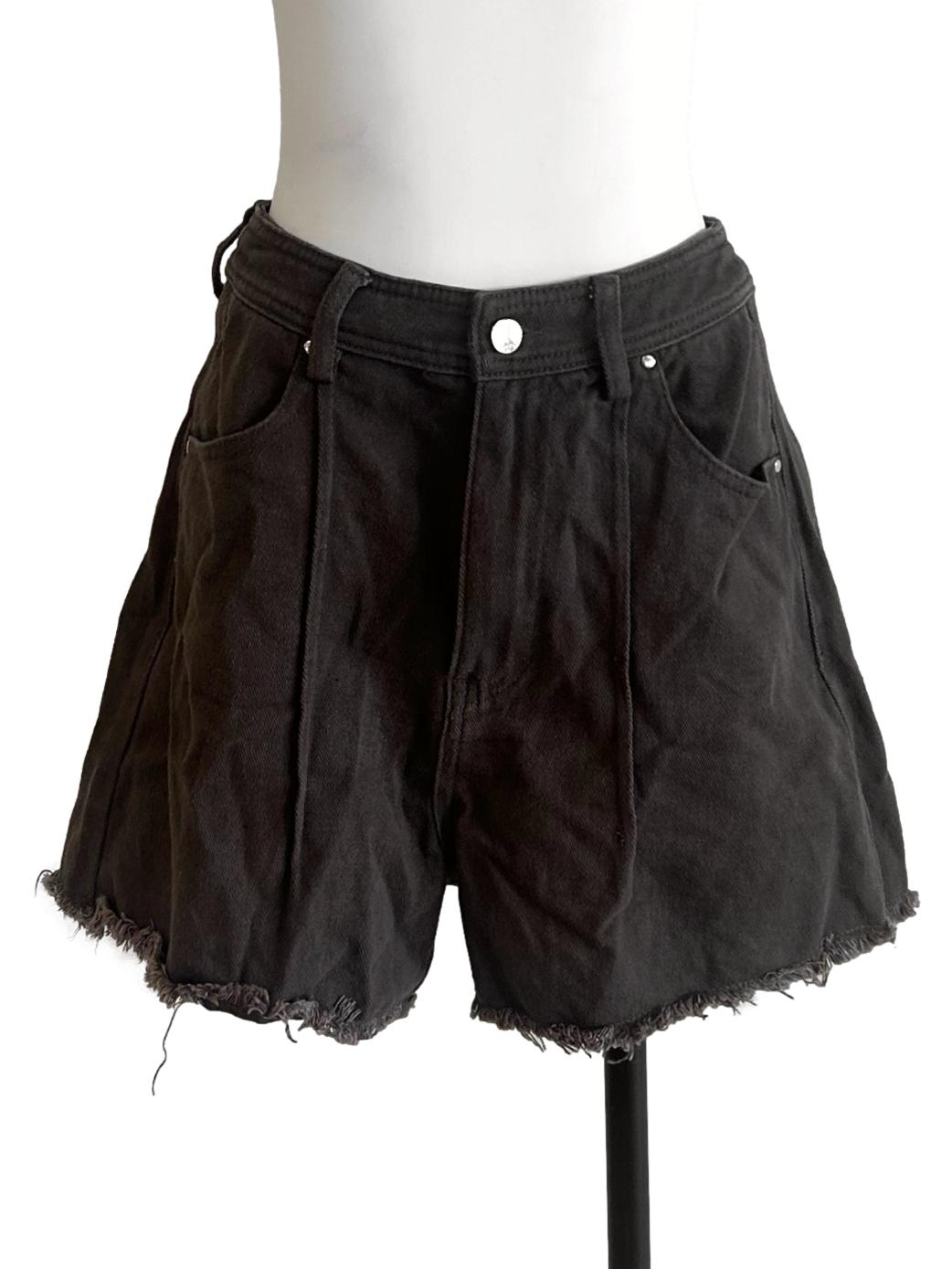 Pecan Brown Denim Shorts TCL