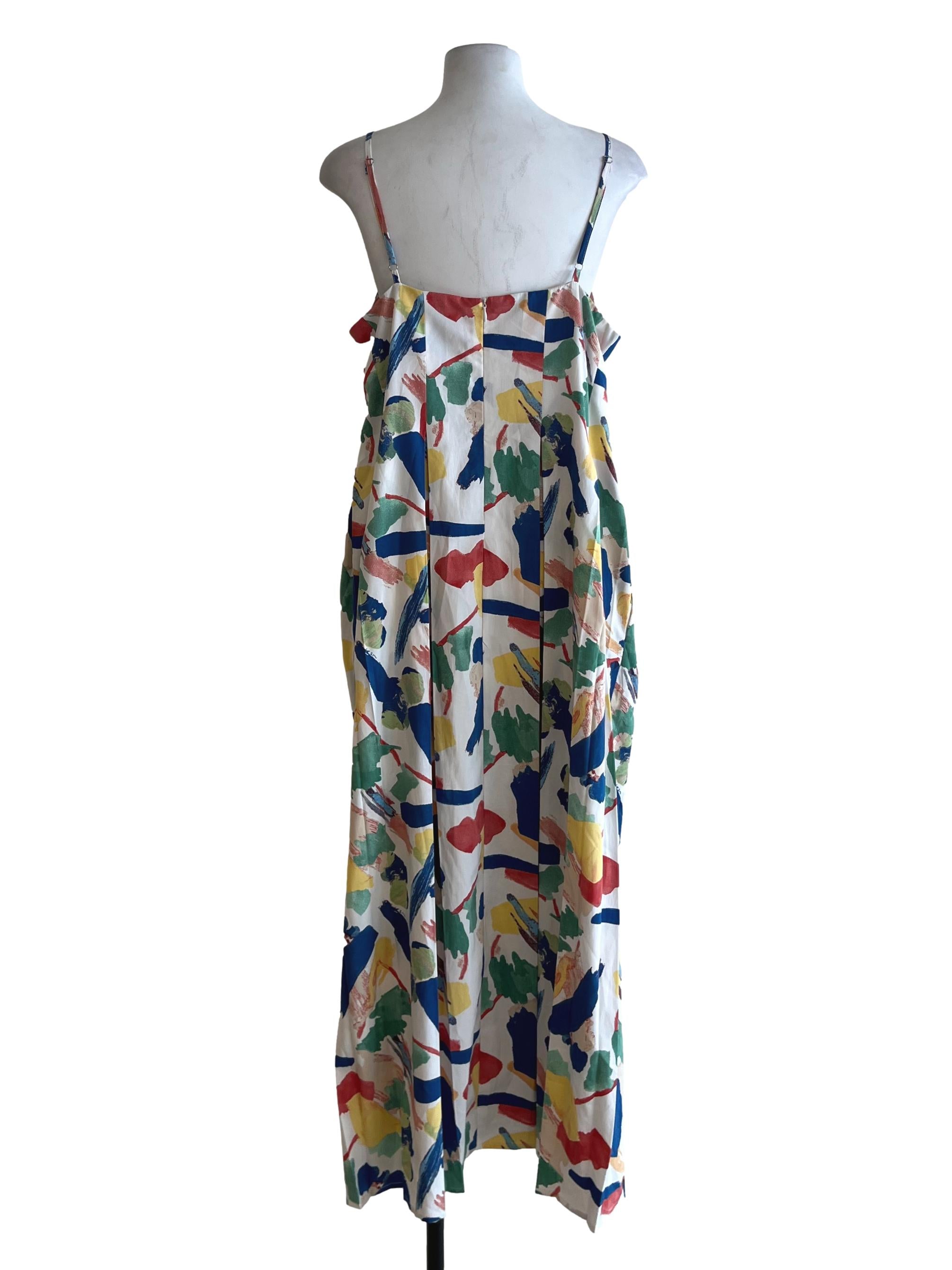 White Abstract Shift Dress