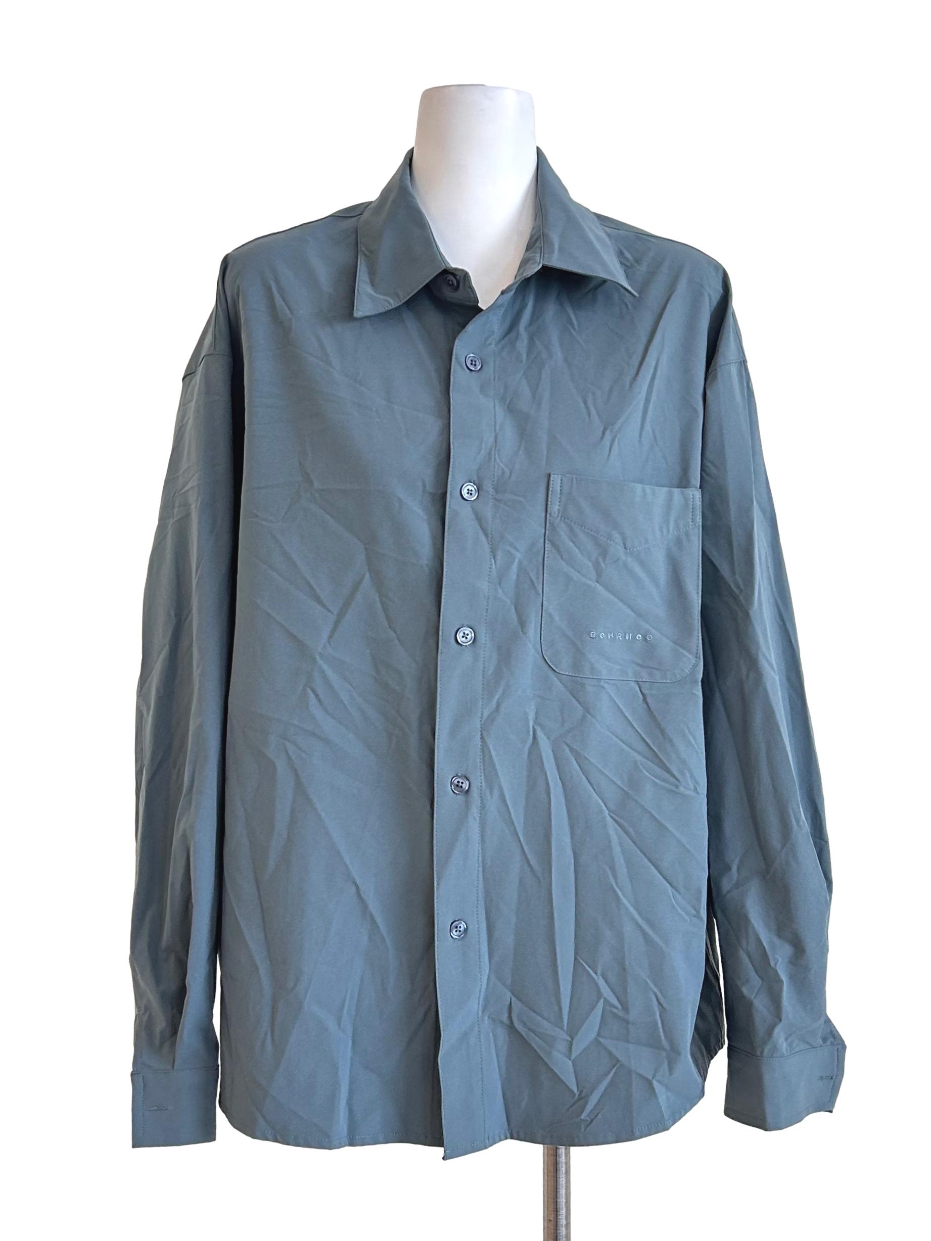 Slate Blue Long Sleeve Shirt