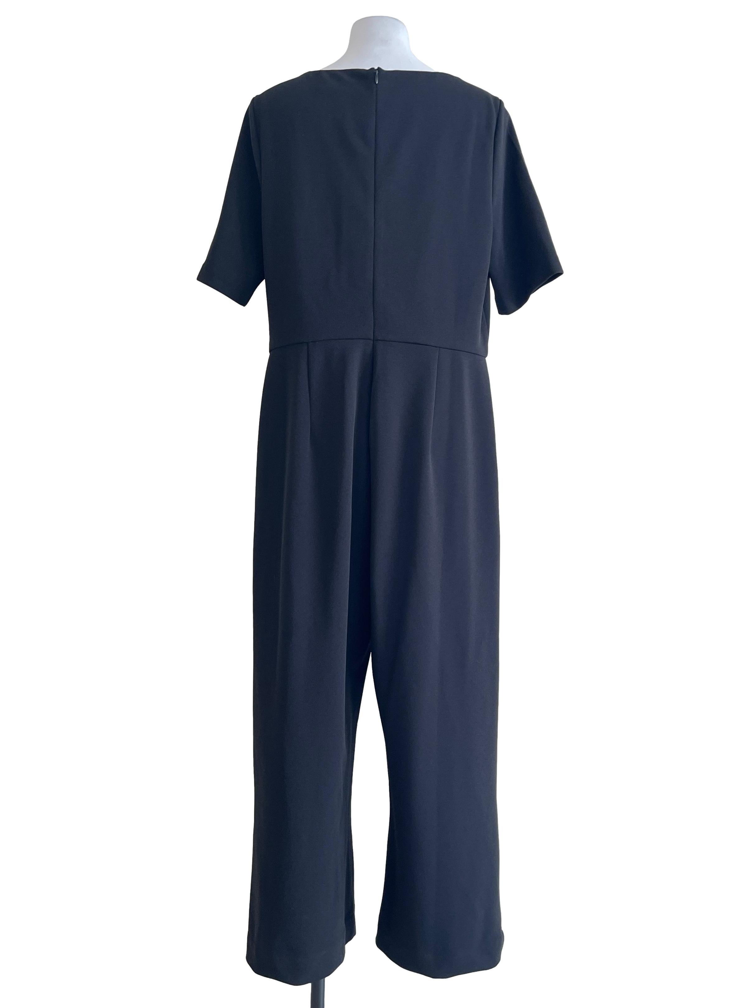 Jade Black Square Jumpsuit