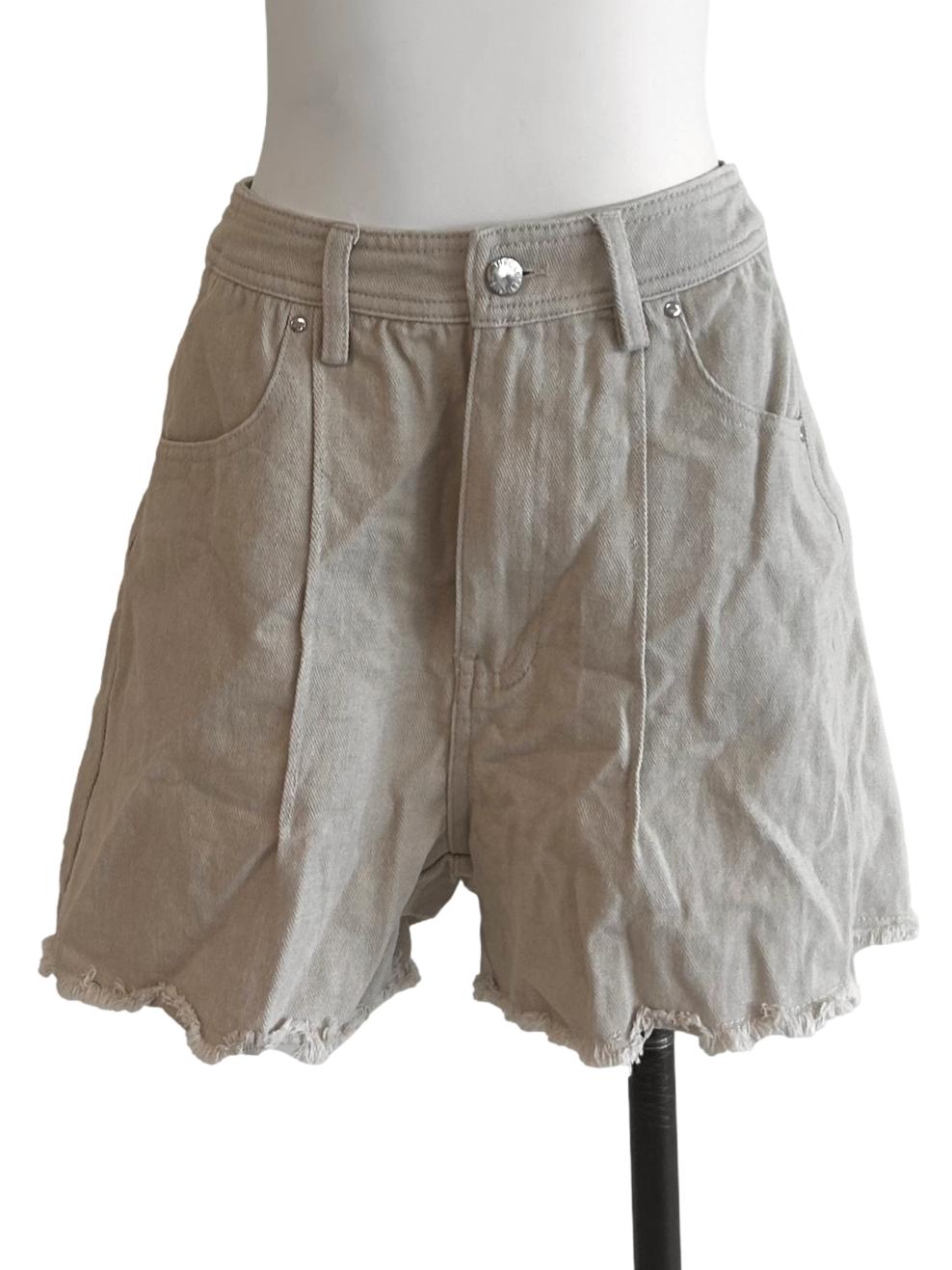 Beige Denim Shorts TCL