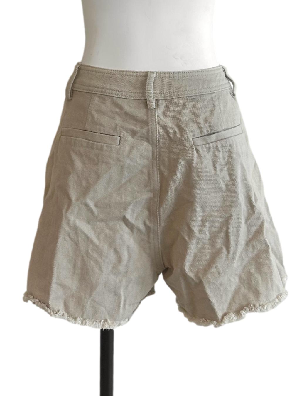 Beige Denim Shorts TCL