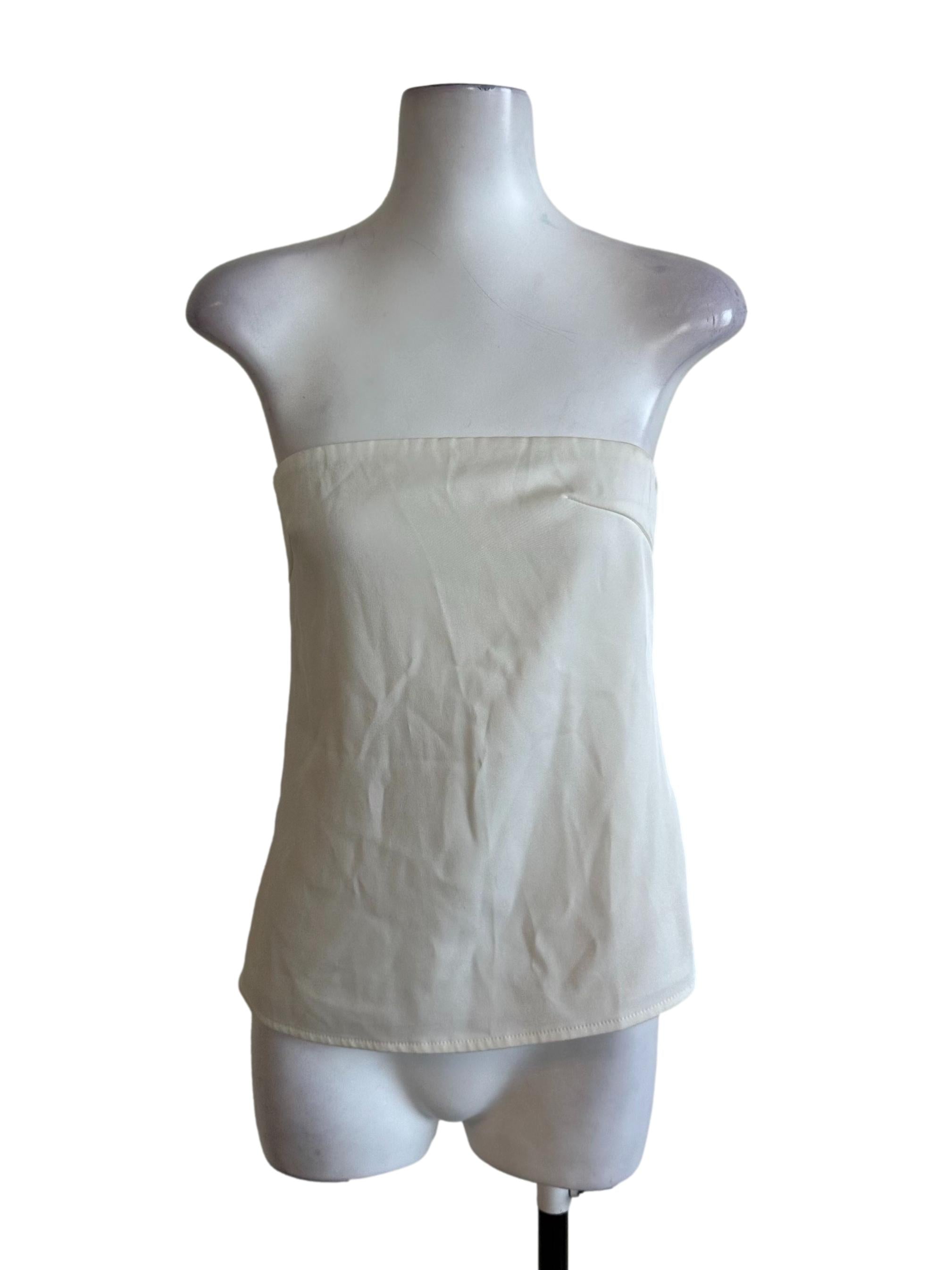 Oat Beige Casual Tube Top