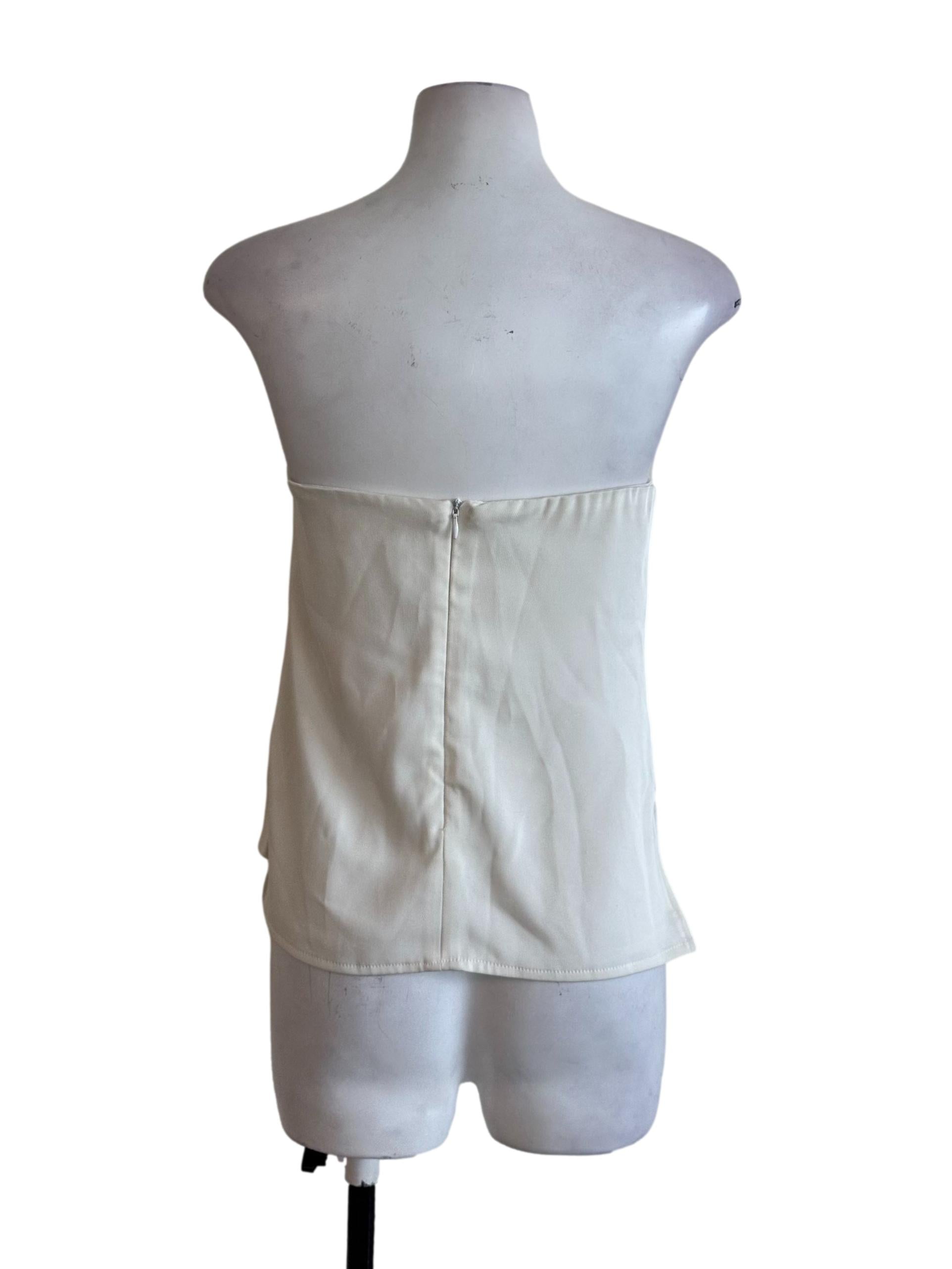 Oat Beige Casual Tube Top