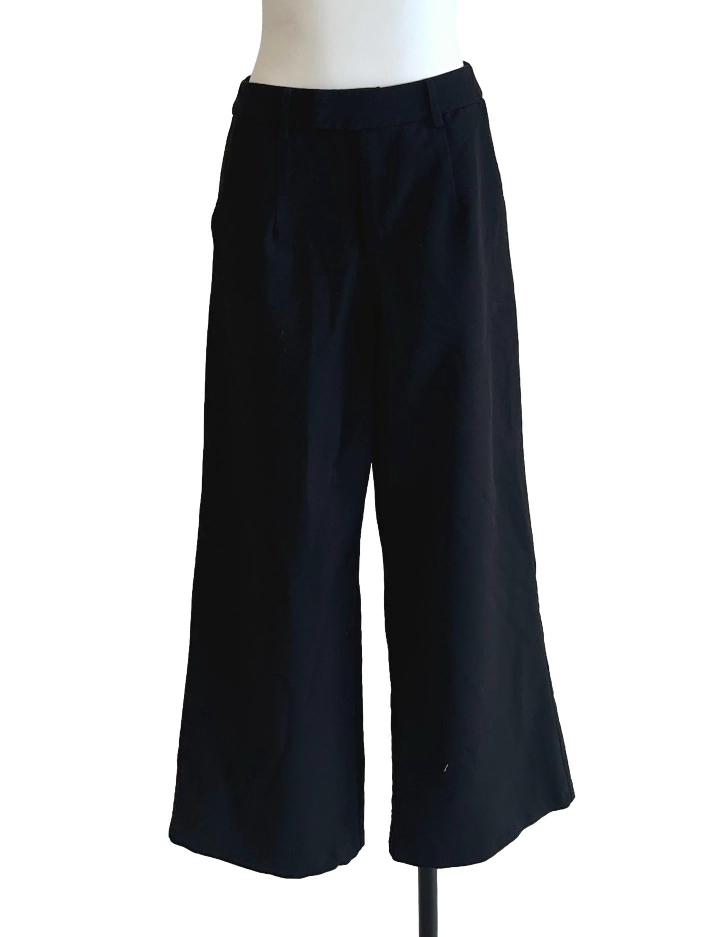 Off Black Straight Cut Pants TTR