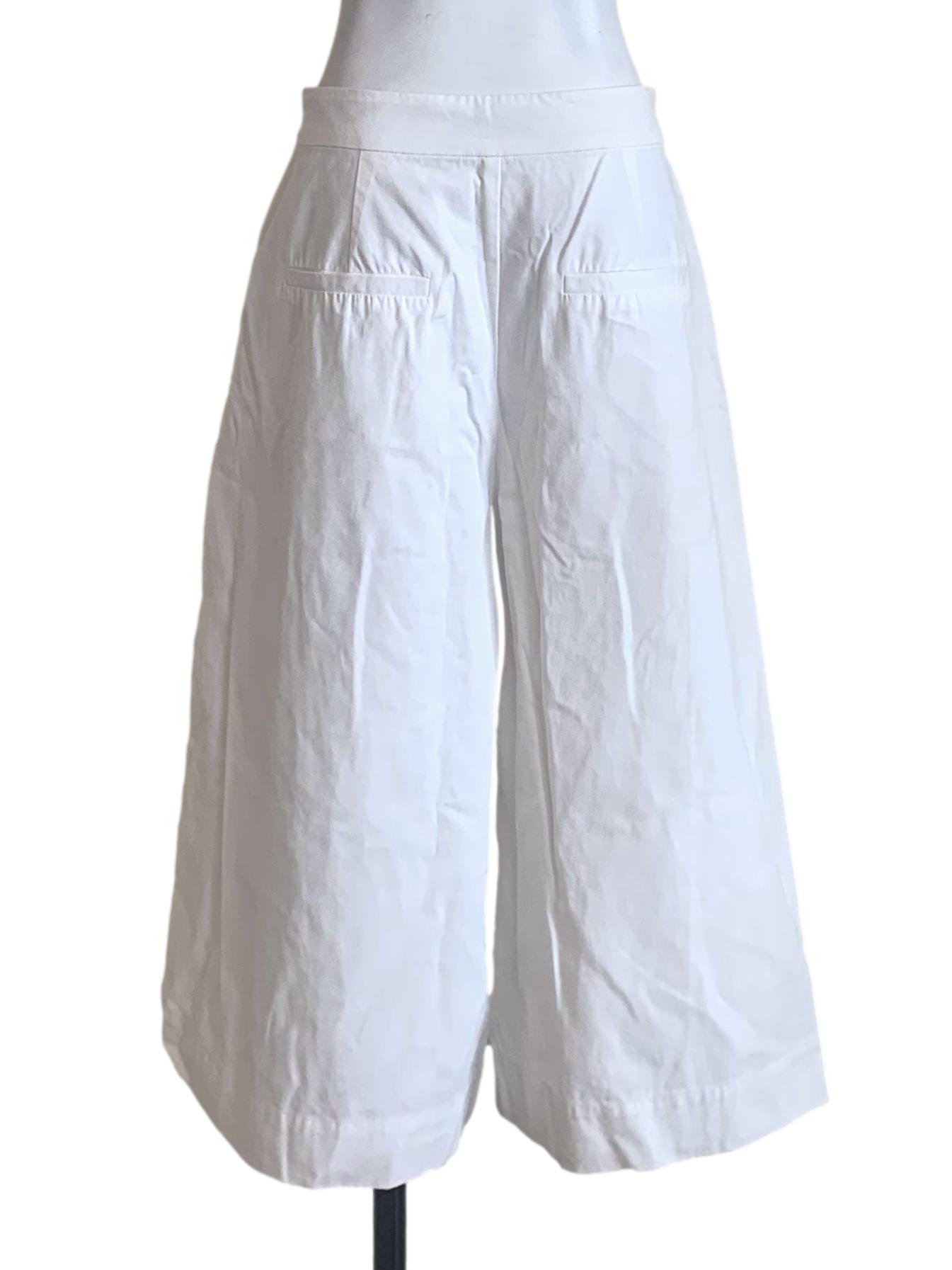 Chiffon White Culottes Pants LB