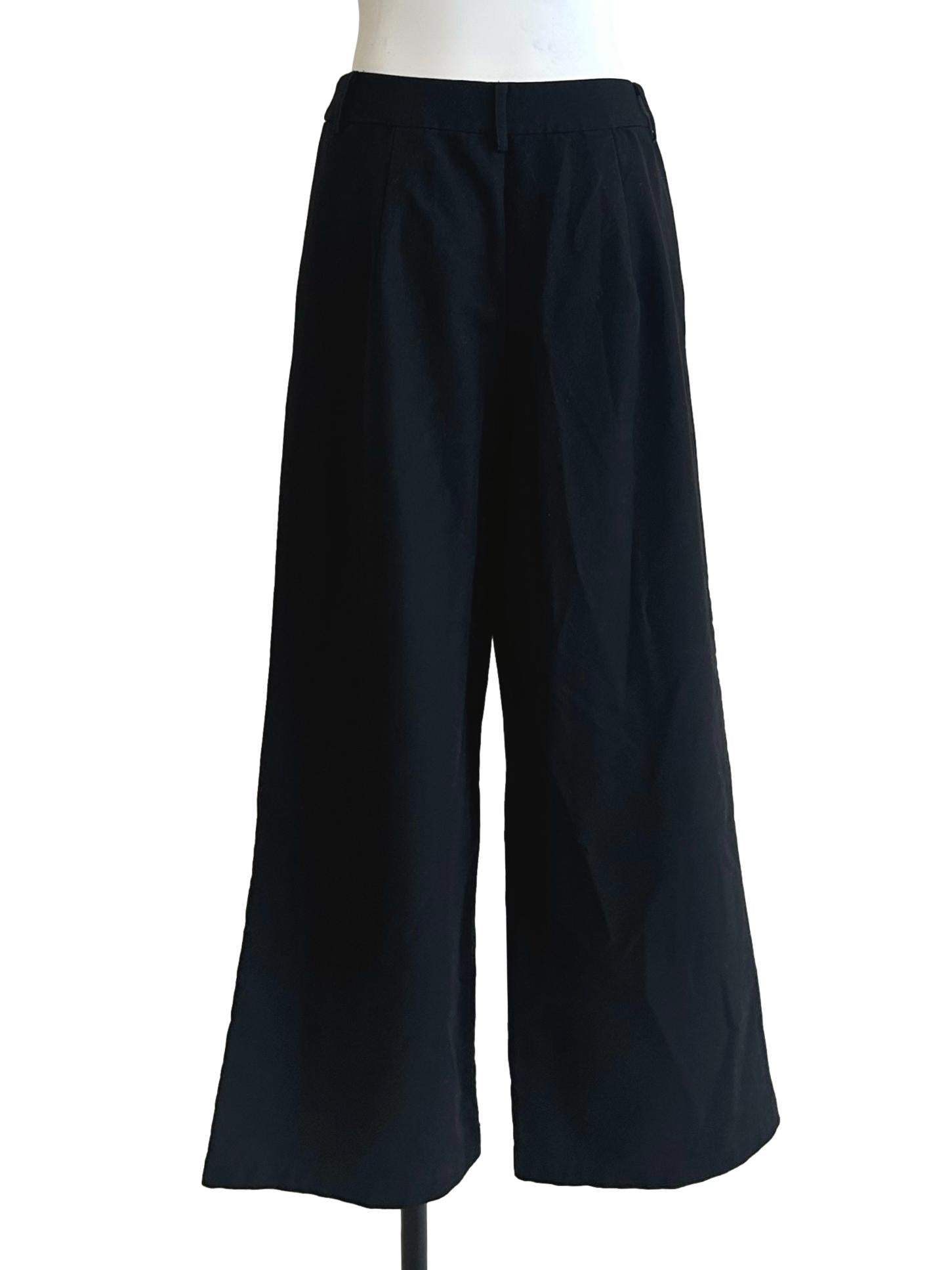 Off Black Straight Cut Pants TTR