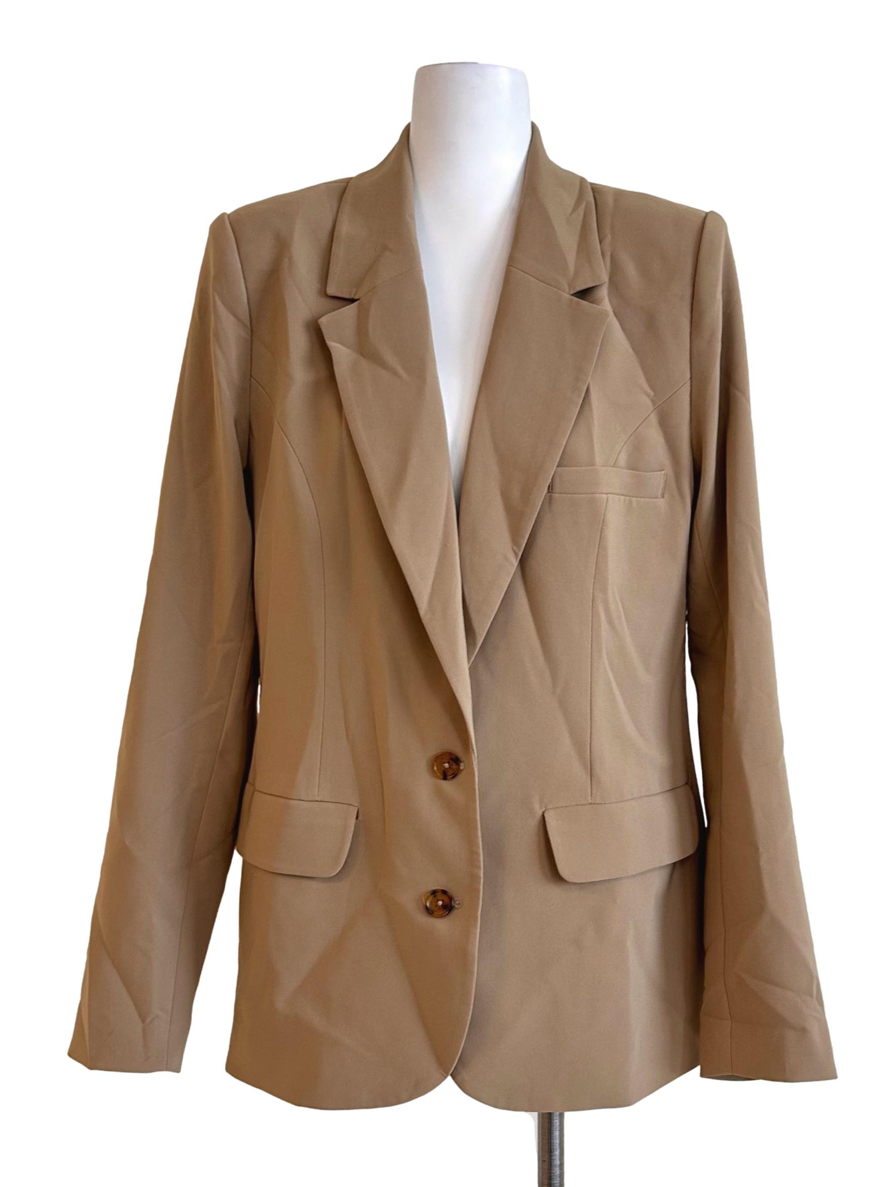 Tan Oversized Blazer