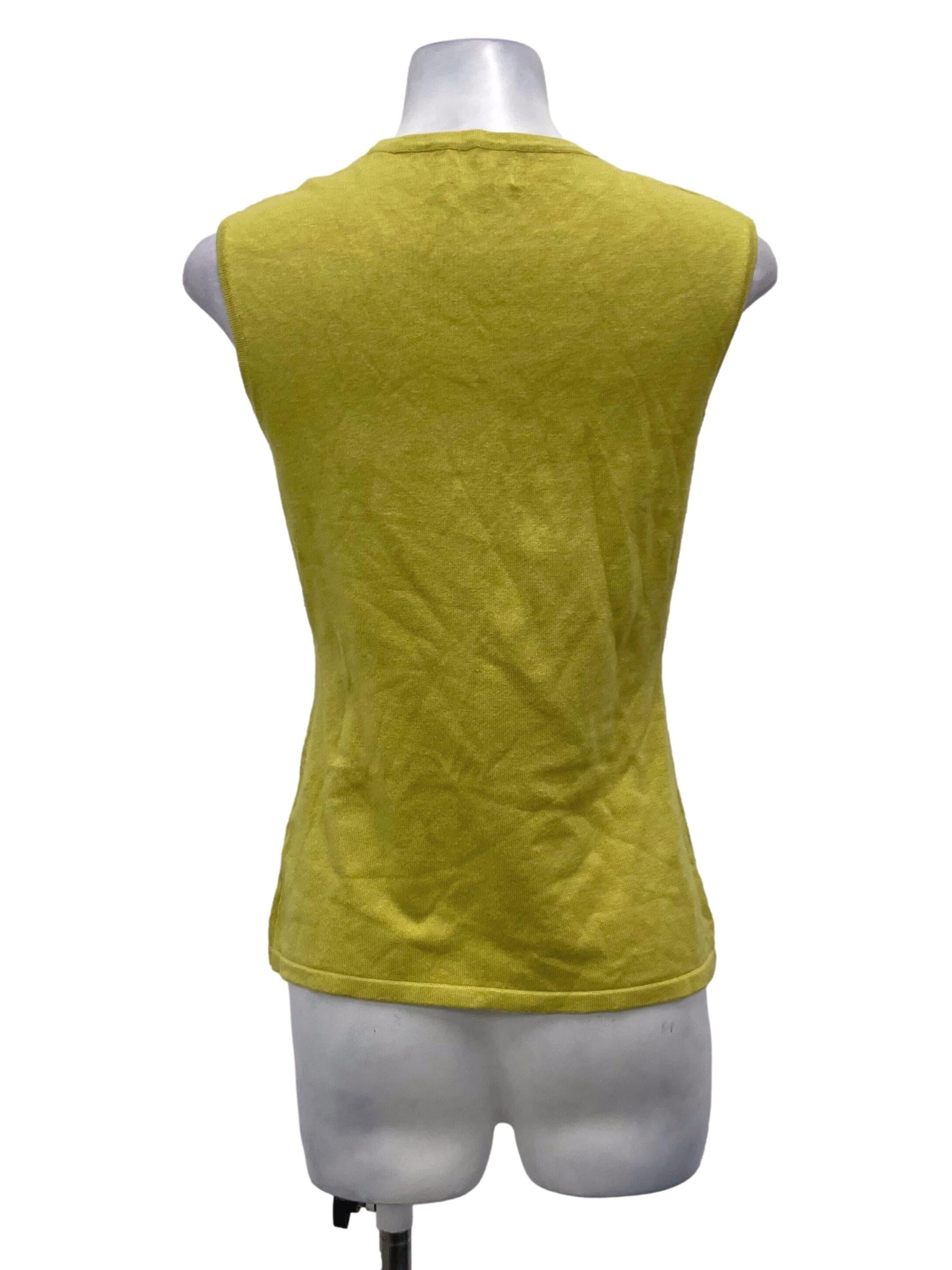 Yellow Round Neck Top OSN