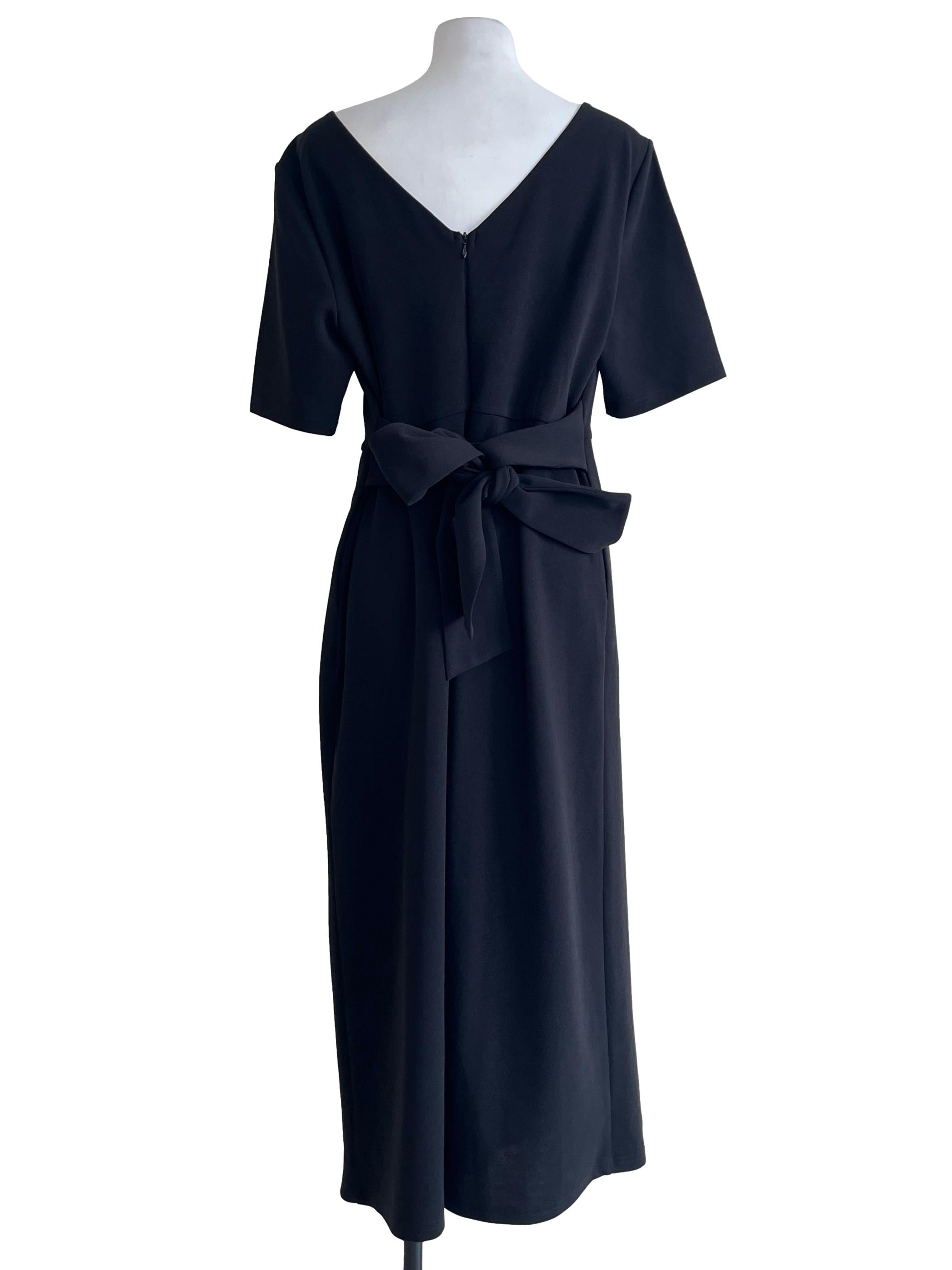 Jade Black V-Nevk Jumpsuit