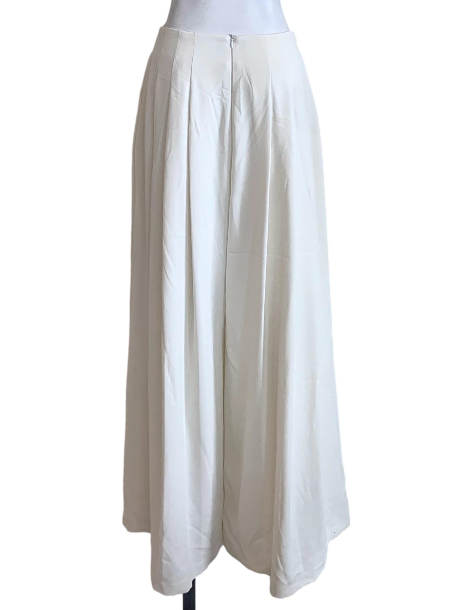Alabaster White Wide Leg Pants