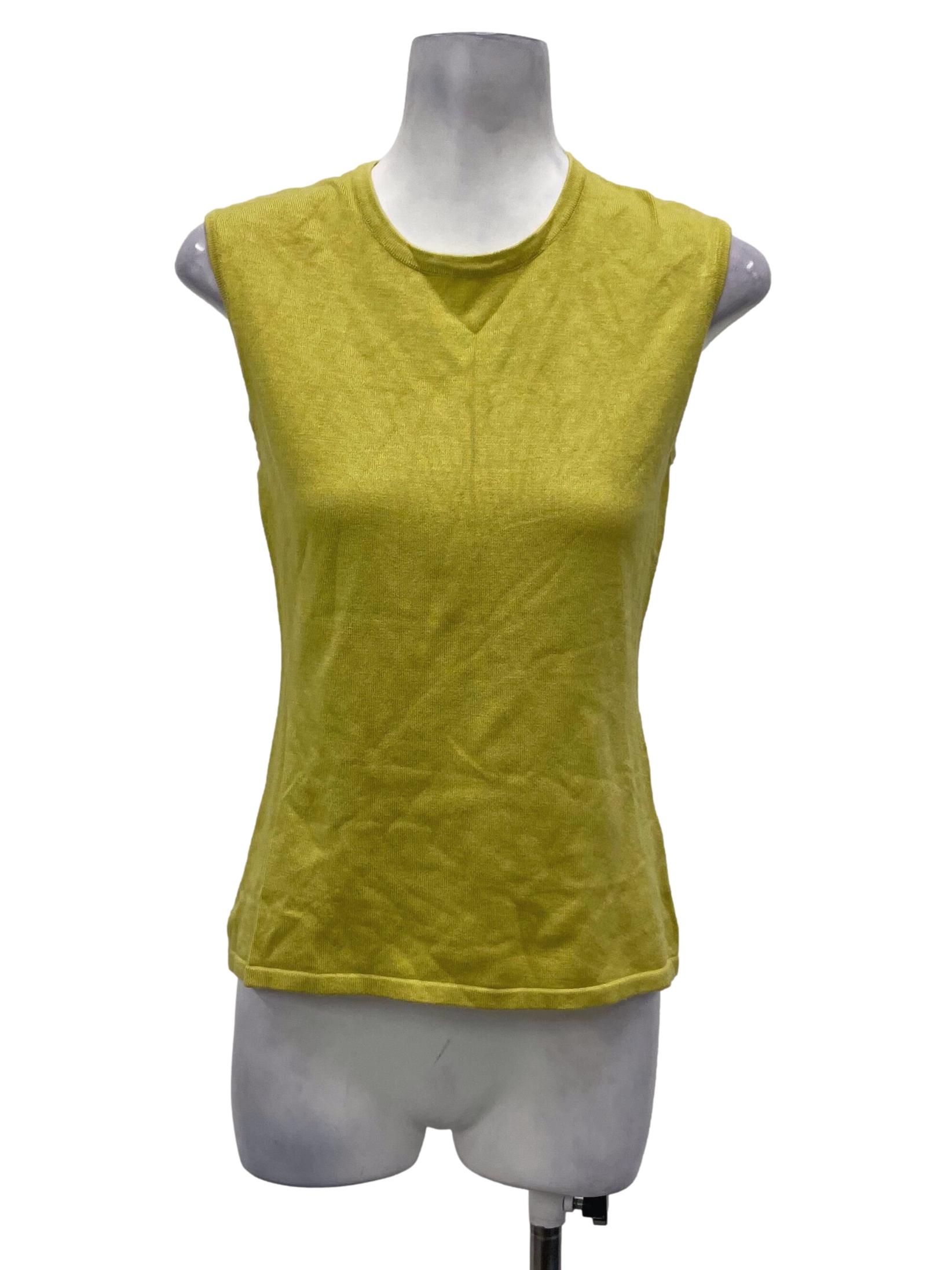 Yellow Round Neck Top OSN