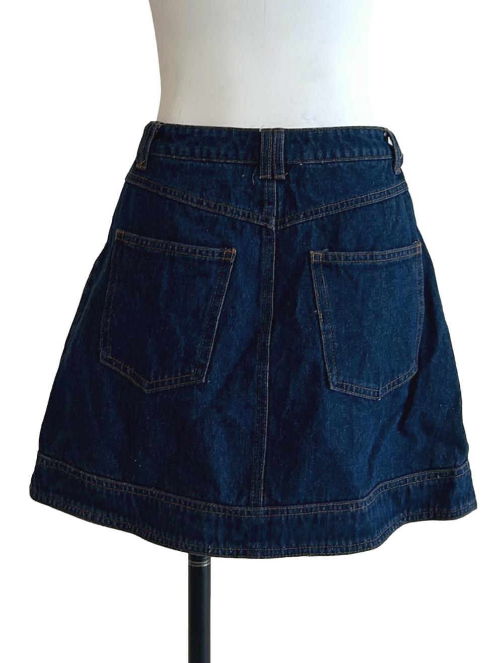 Deep Blue Denim Skirts TCL