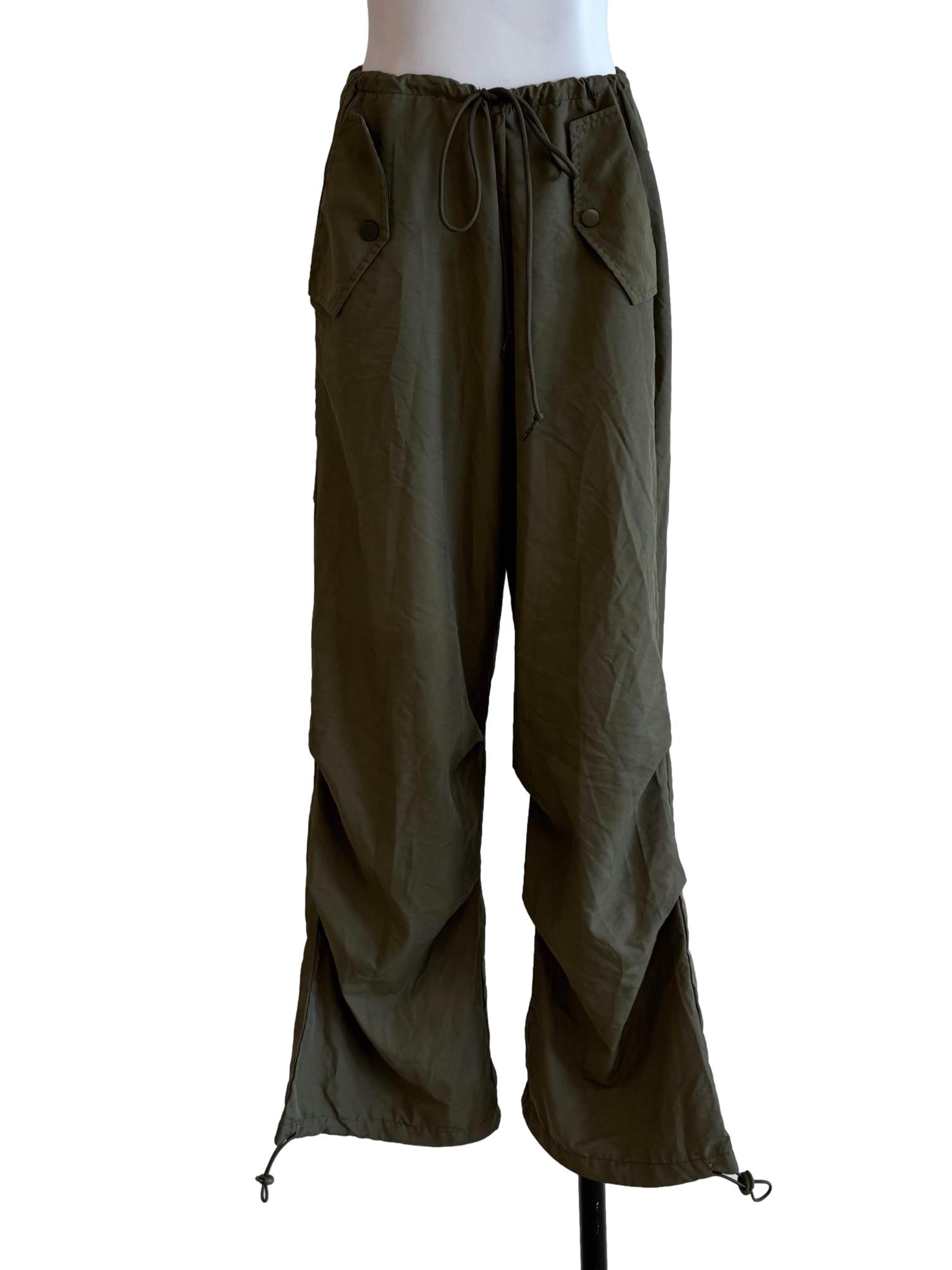 Army Green Tent Long Pants