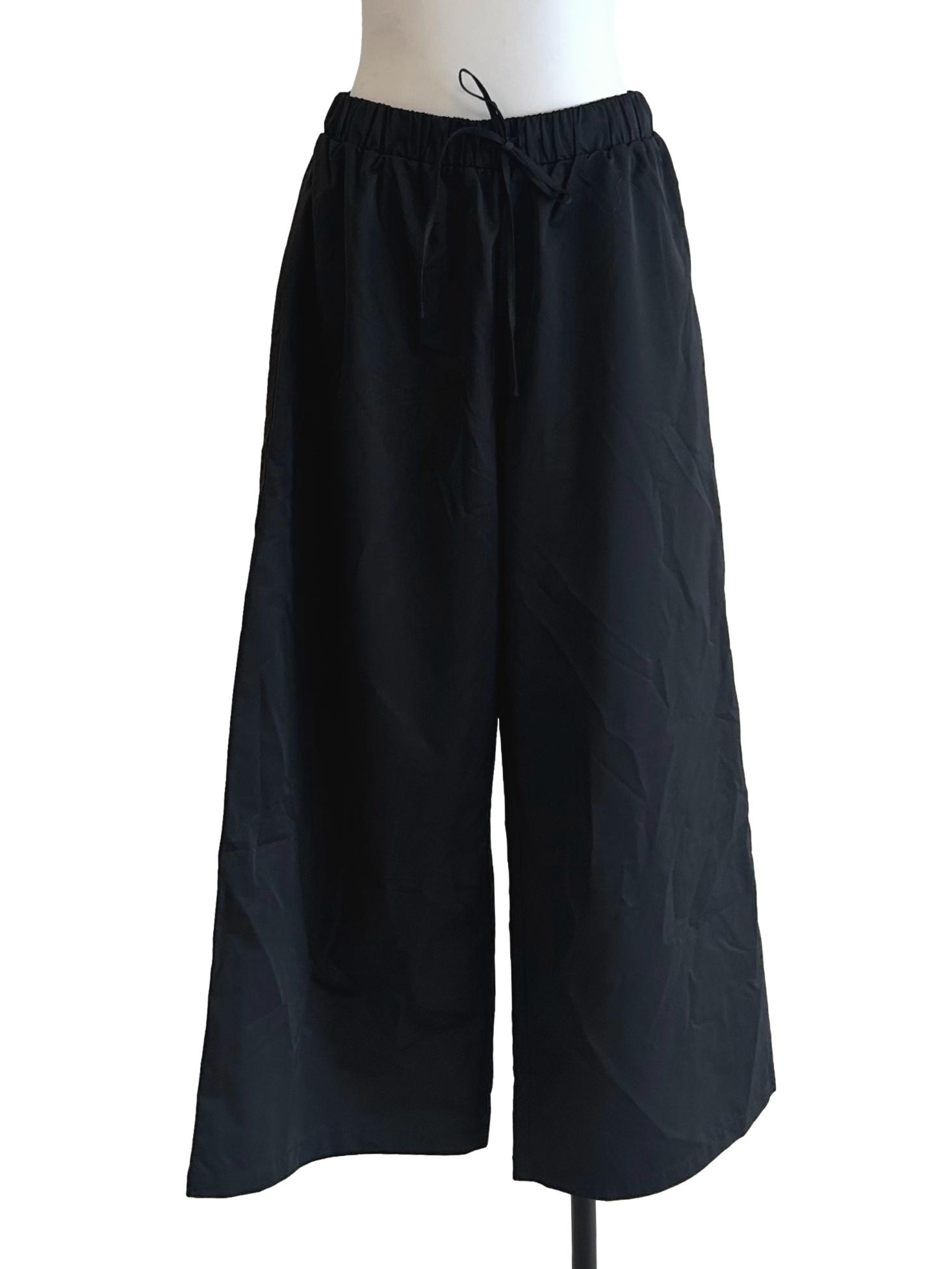 Off Black Wide Leg Pants