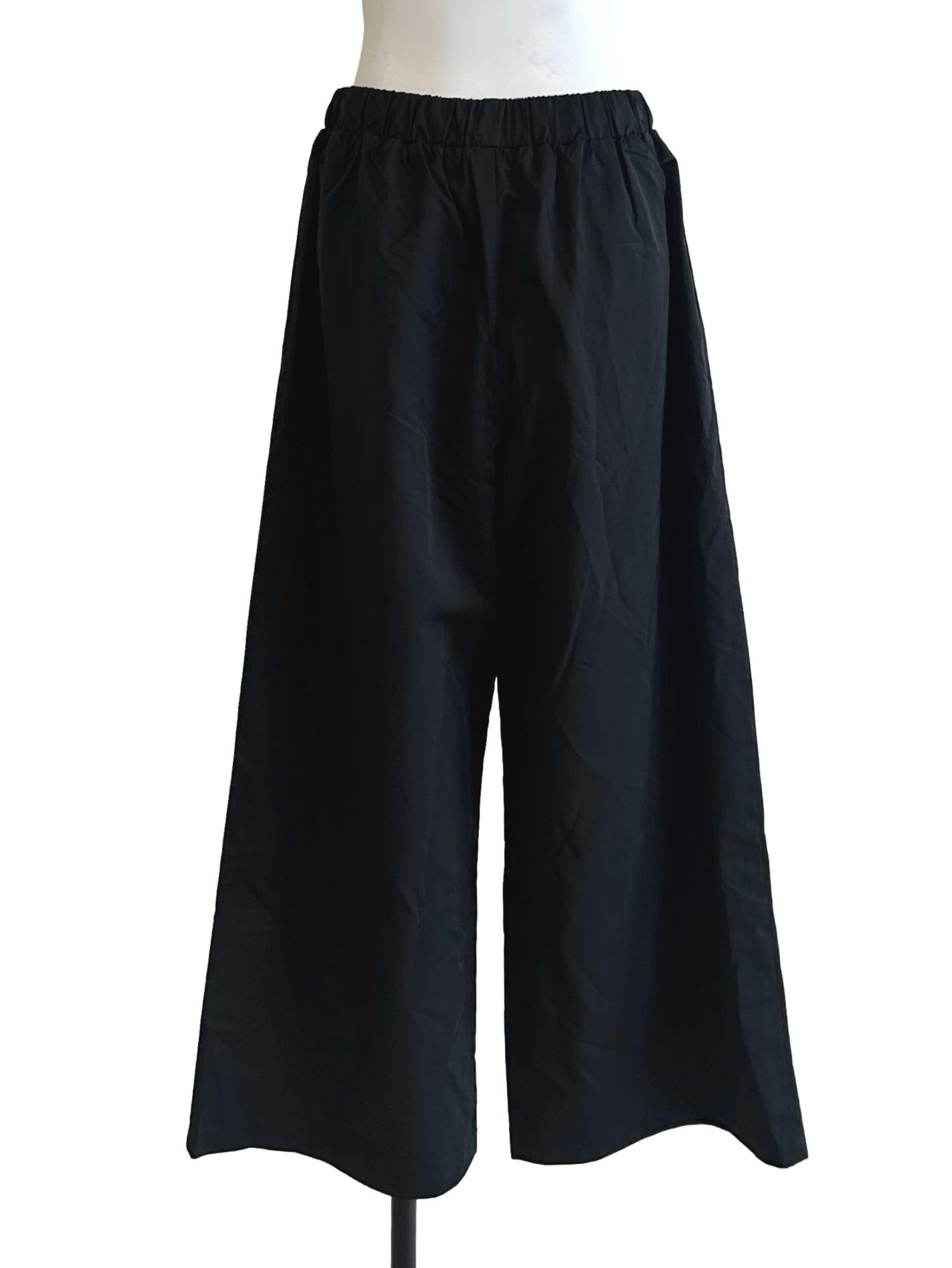 Off Black Wide Leg Pants