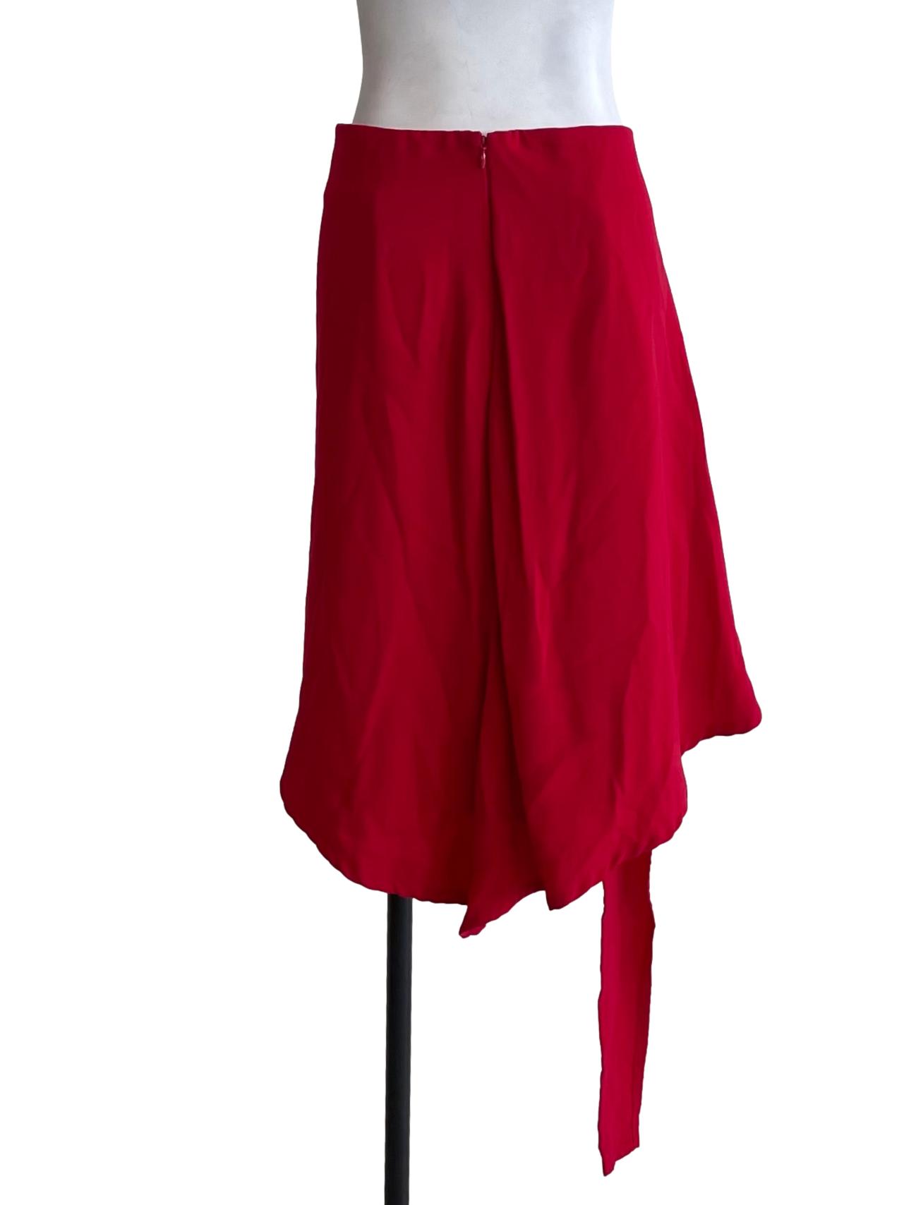 Apple Red Handkerchief Skirt