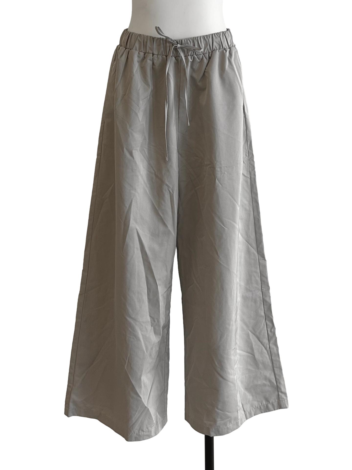 Light Grey Wide Leg Pants