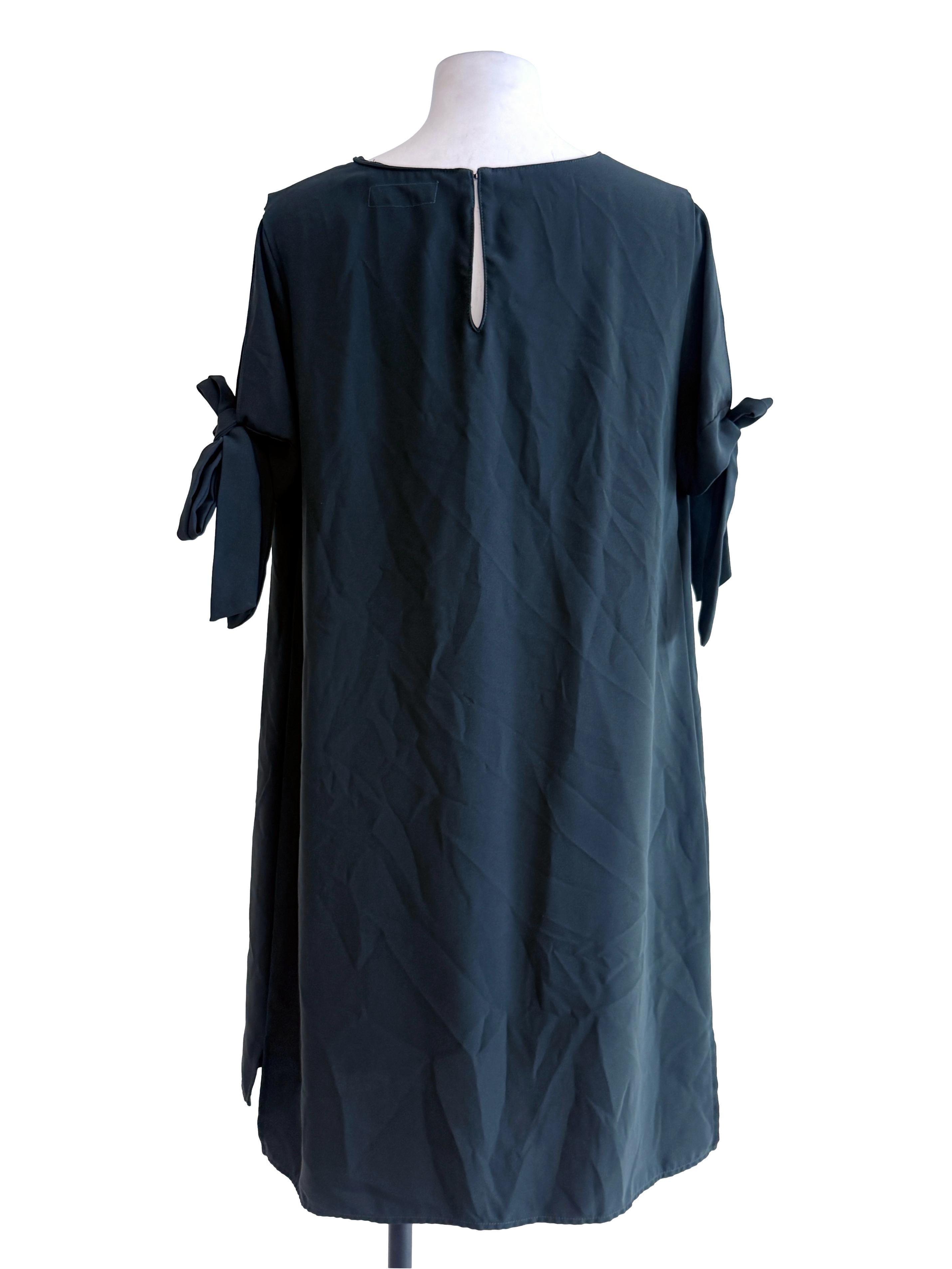 Pine Green Mini Shift Dress