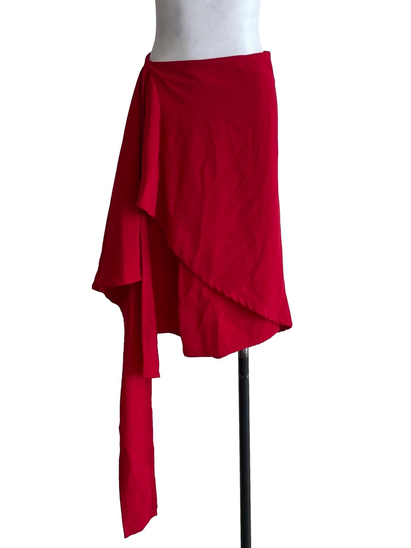 Apple Red Handkerchief Skirt