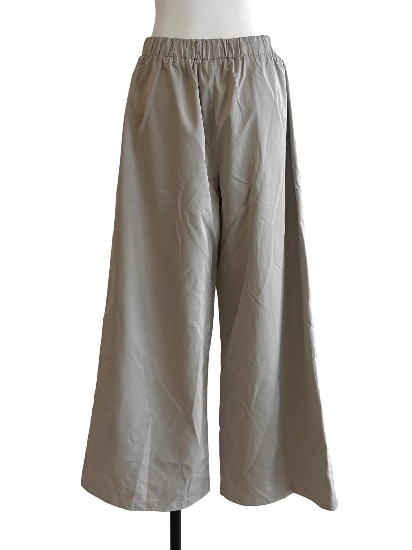 Light Grey Wide Leg Pants