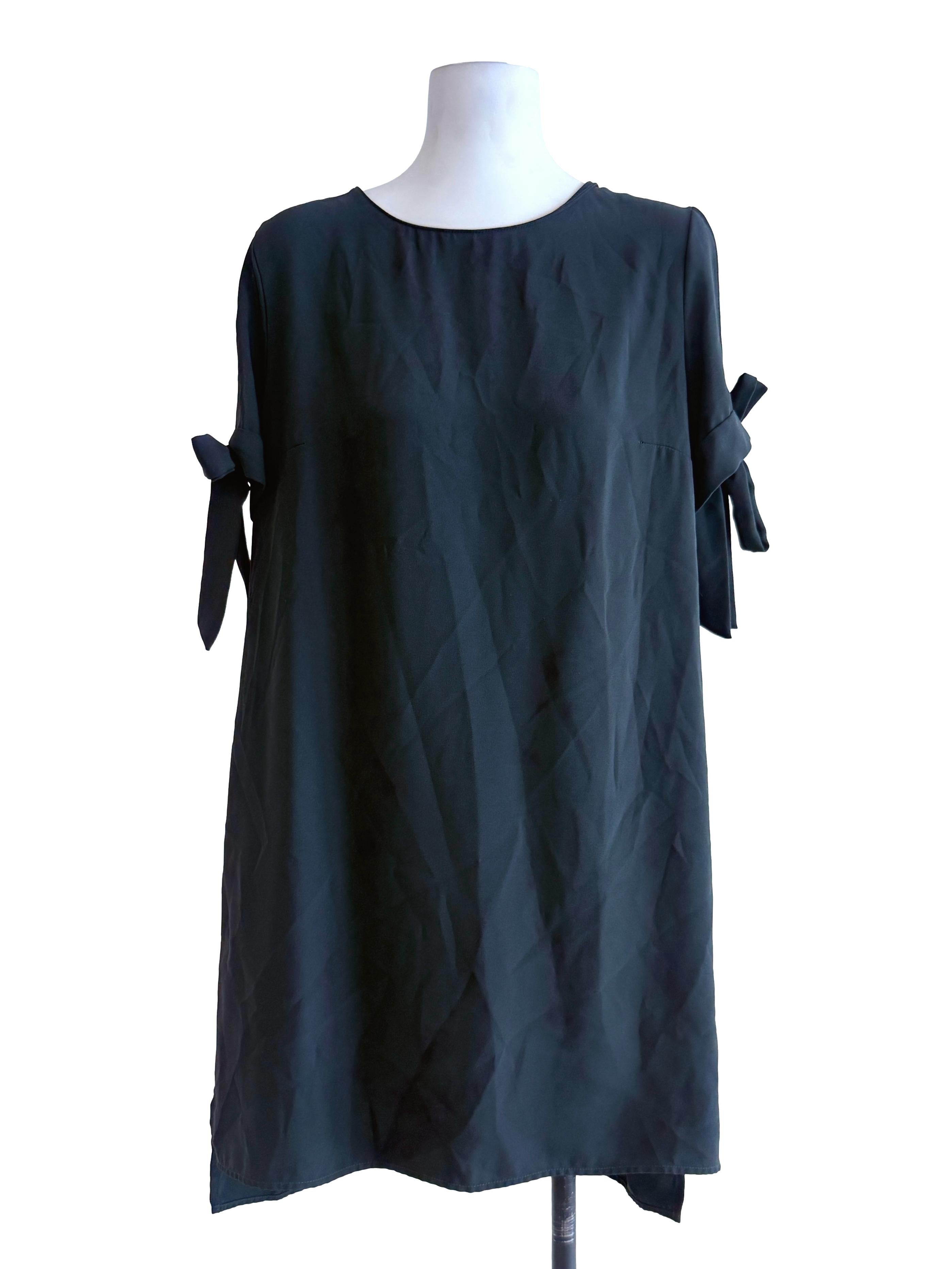 Pine Green Mini Shift Dress