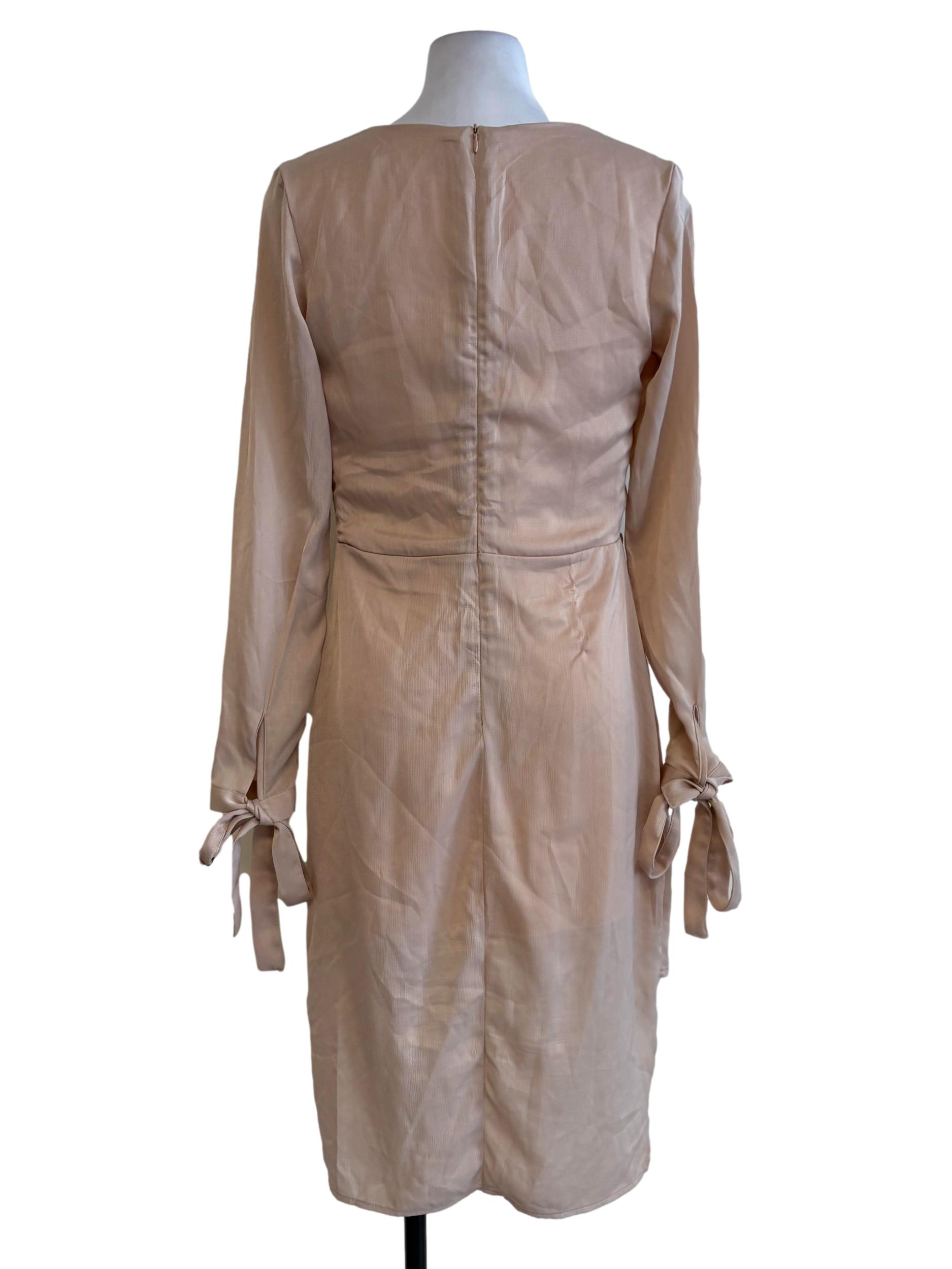 Cream Layered Asymmetrical Dress