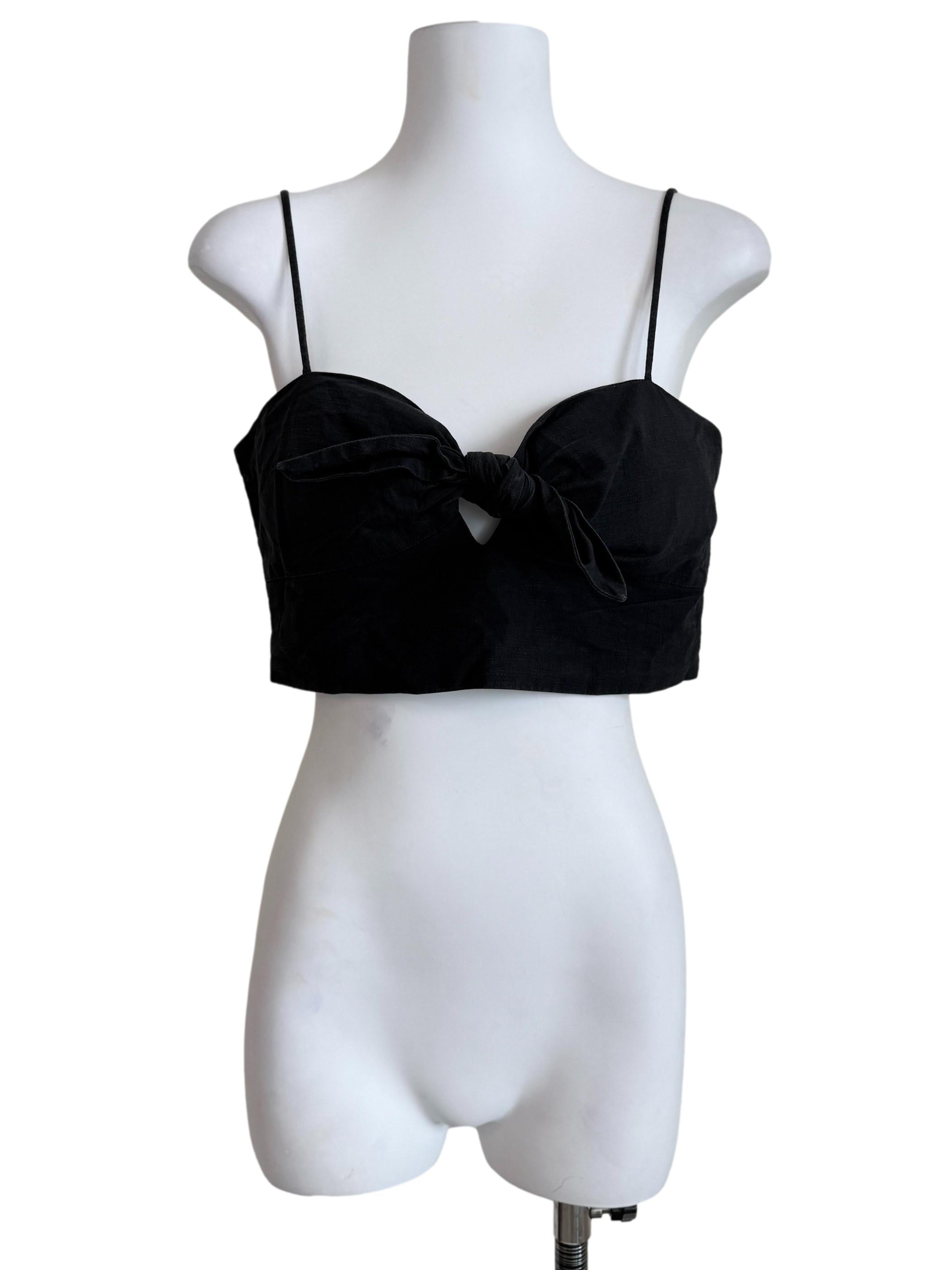 Charcoal Black  Crop Top