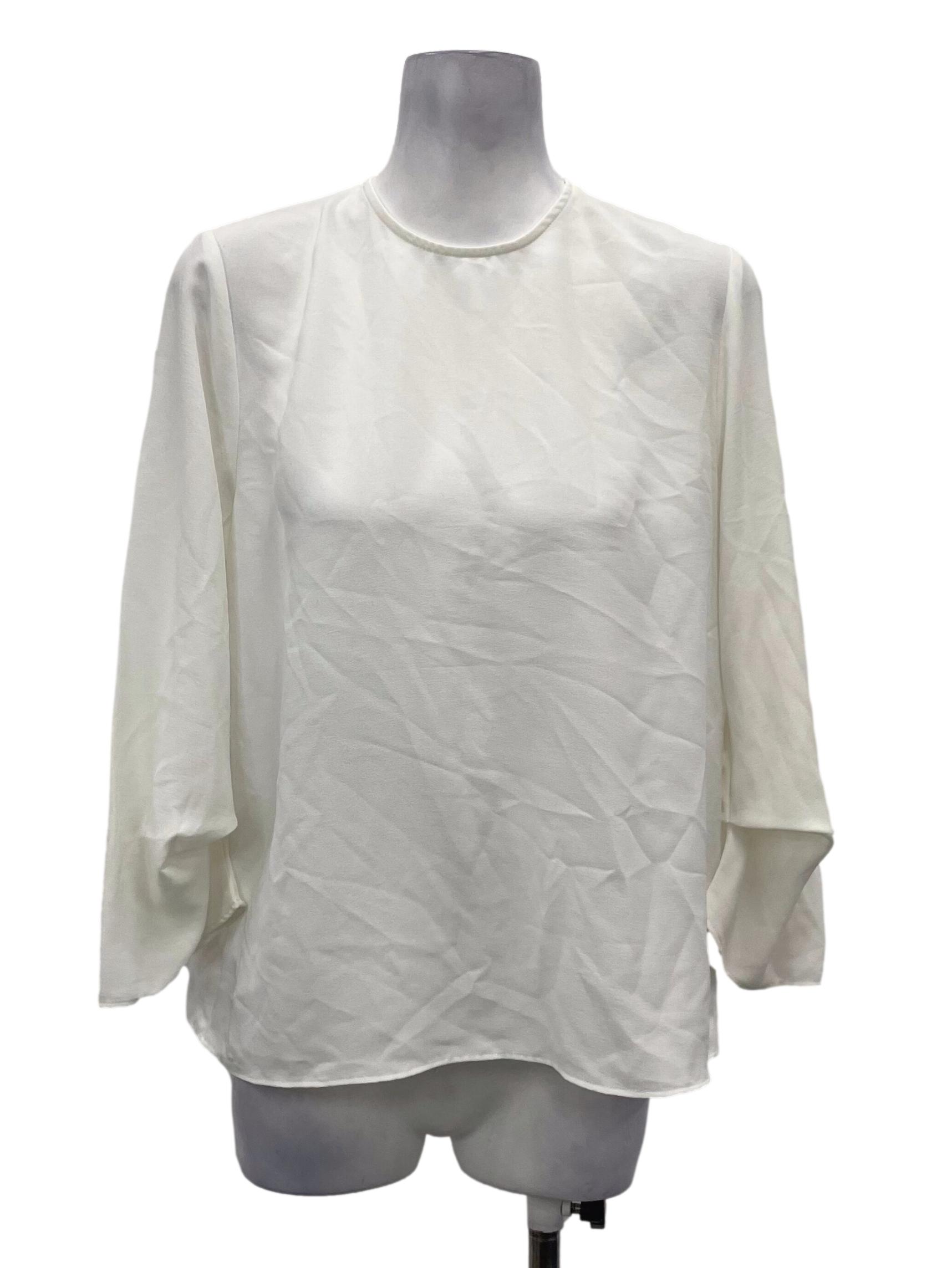 White Long Sleeve Top OSN