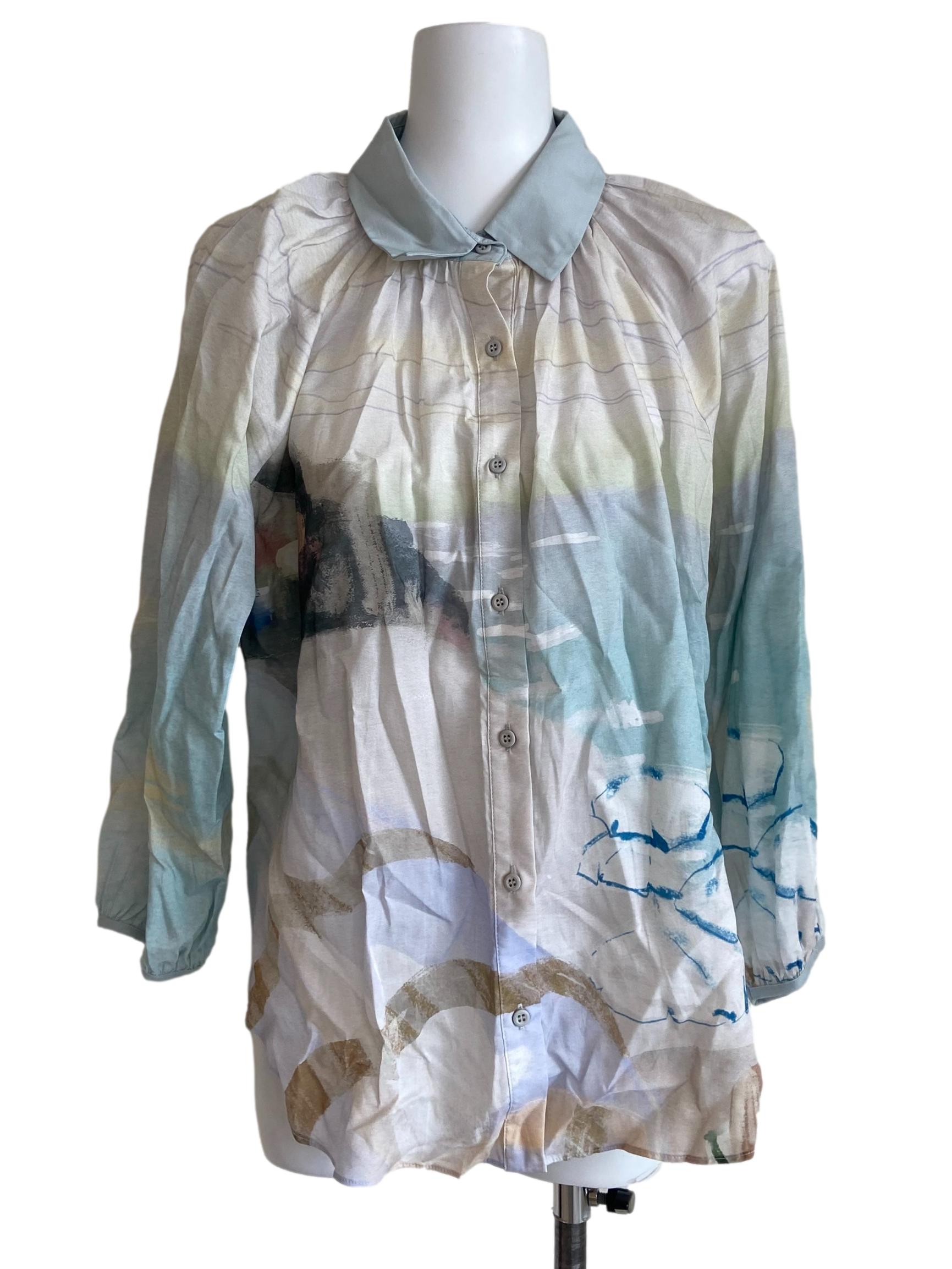 Savour Billowy Puff-Sleeve Shirt OSN