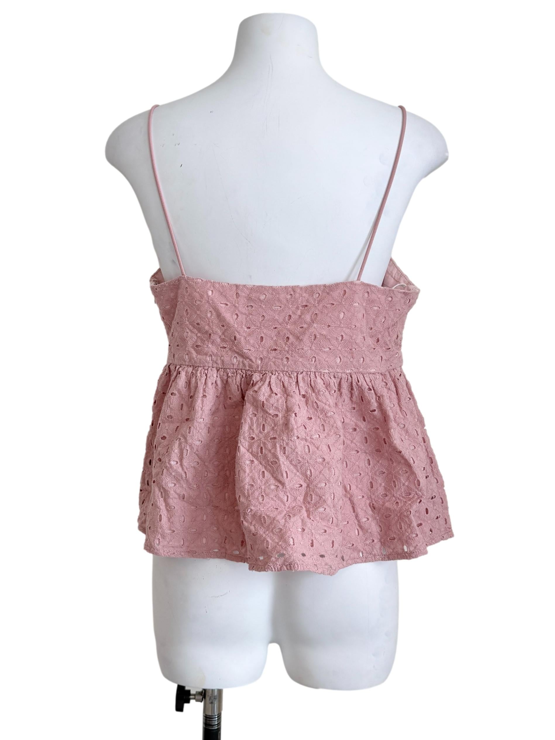 Rose Pink Spaghetti Strap Top