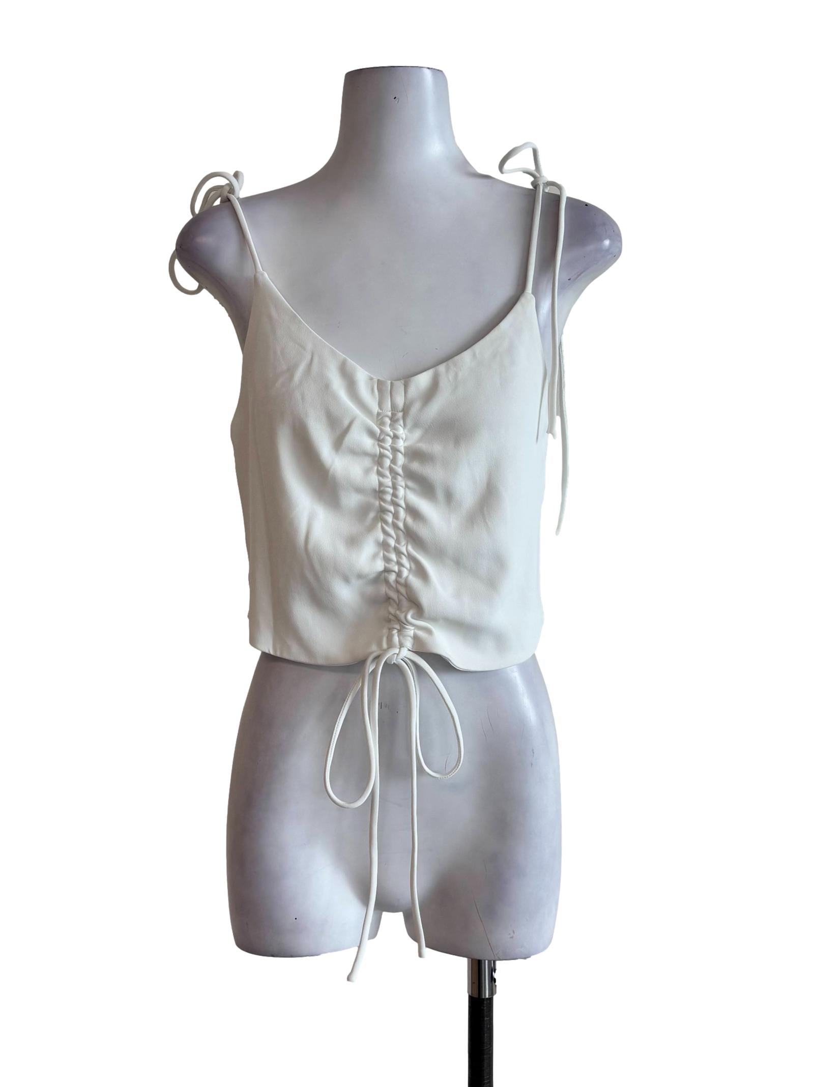 Milk White Tied Camisole Top