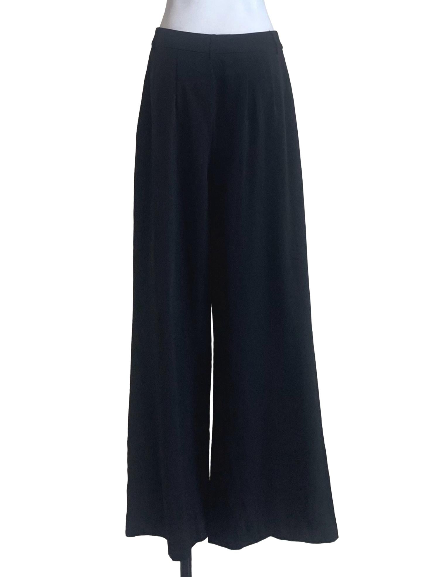 Oil Black Formal Loose Pants LB
