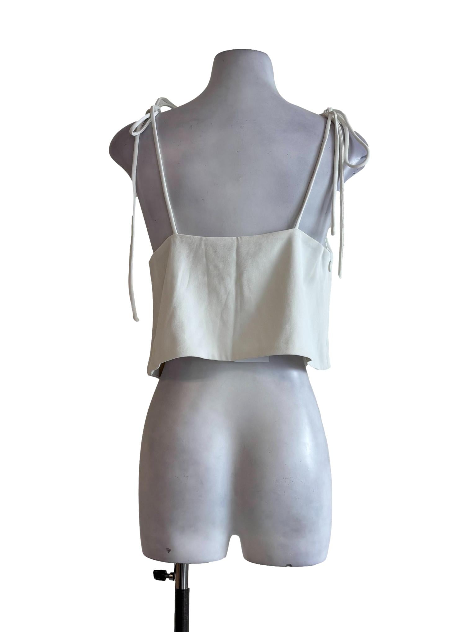 Milk White Tied Camisole Top