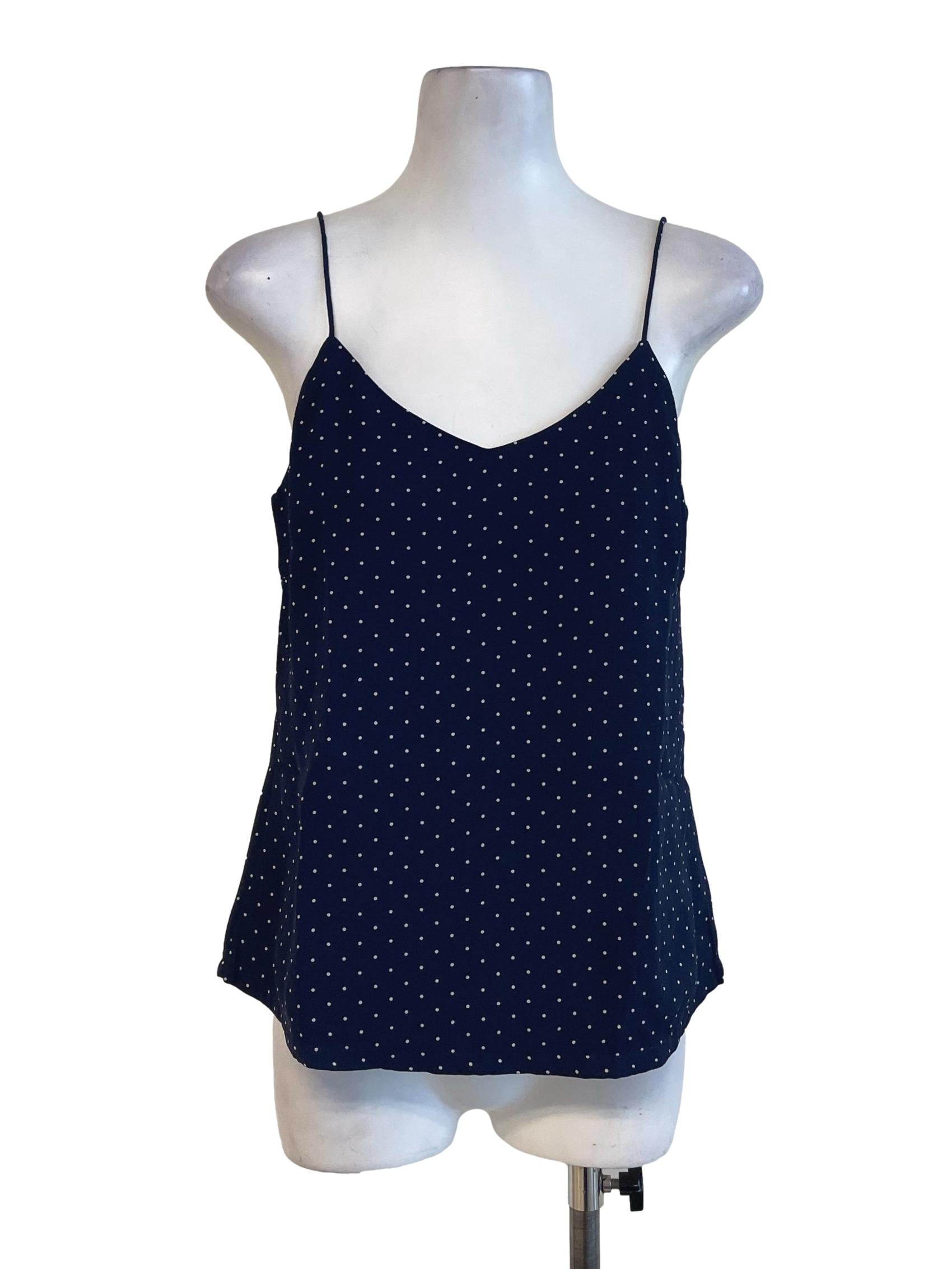 Navy Blue Polka Dots Top TCL