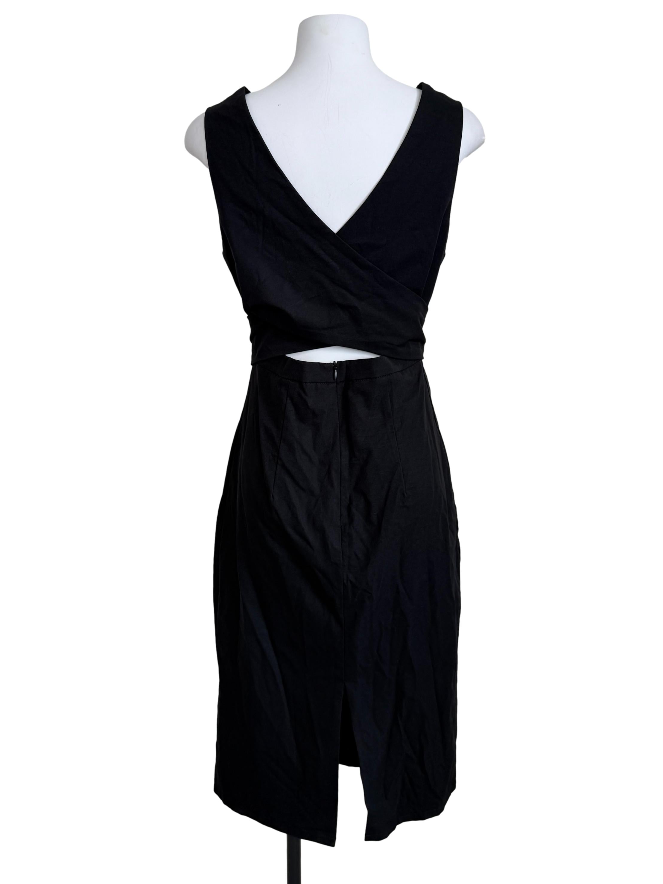Black Open Back Dress