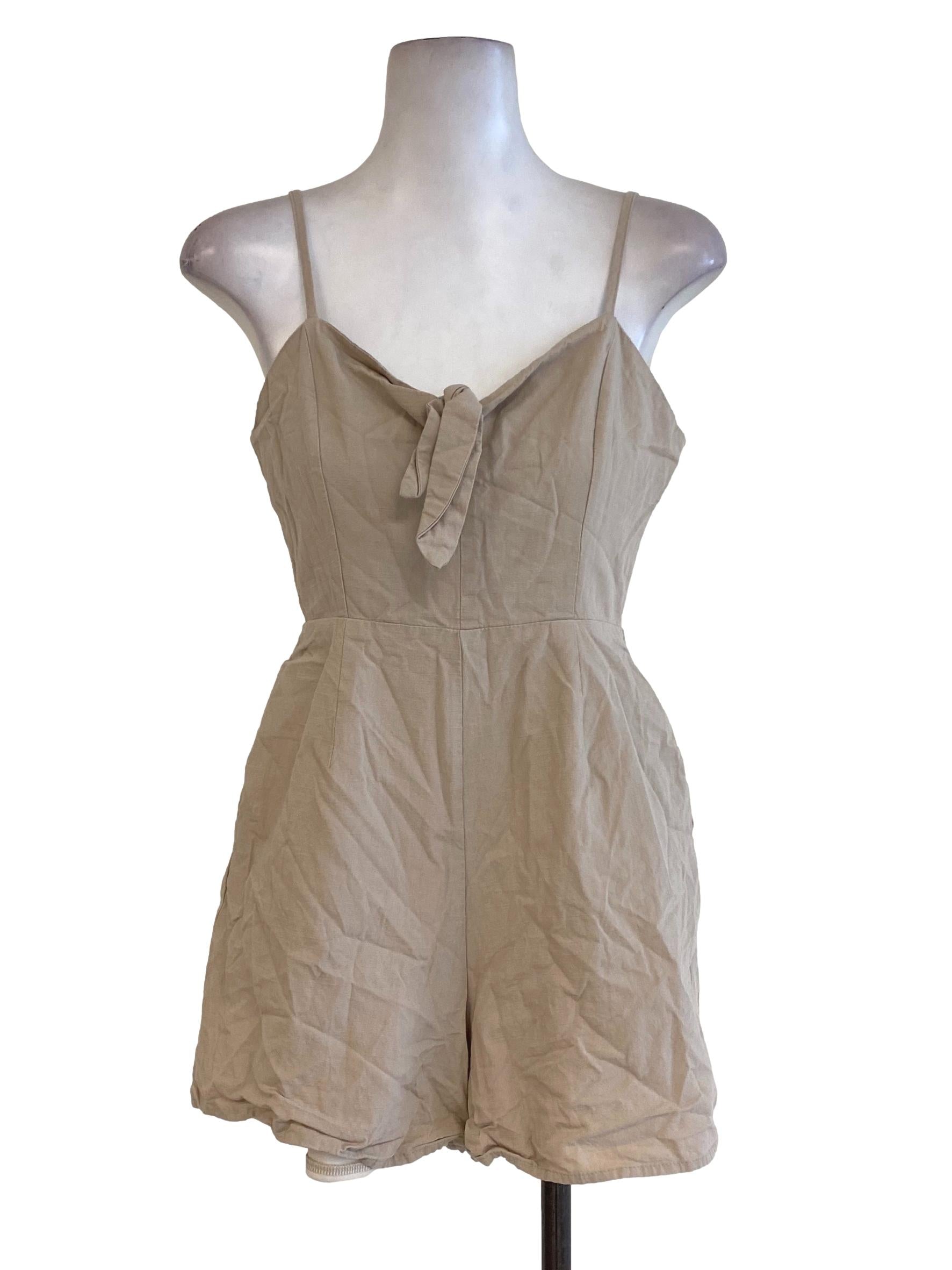 Latte Cotton Rompers