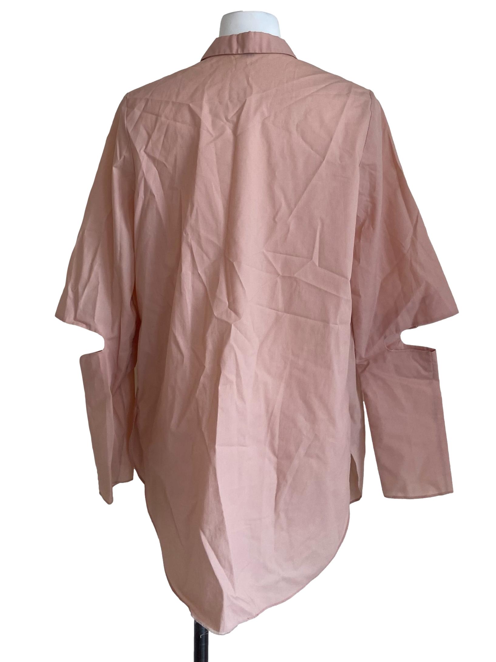 Salmon Pink Button Down Dress