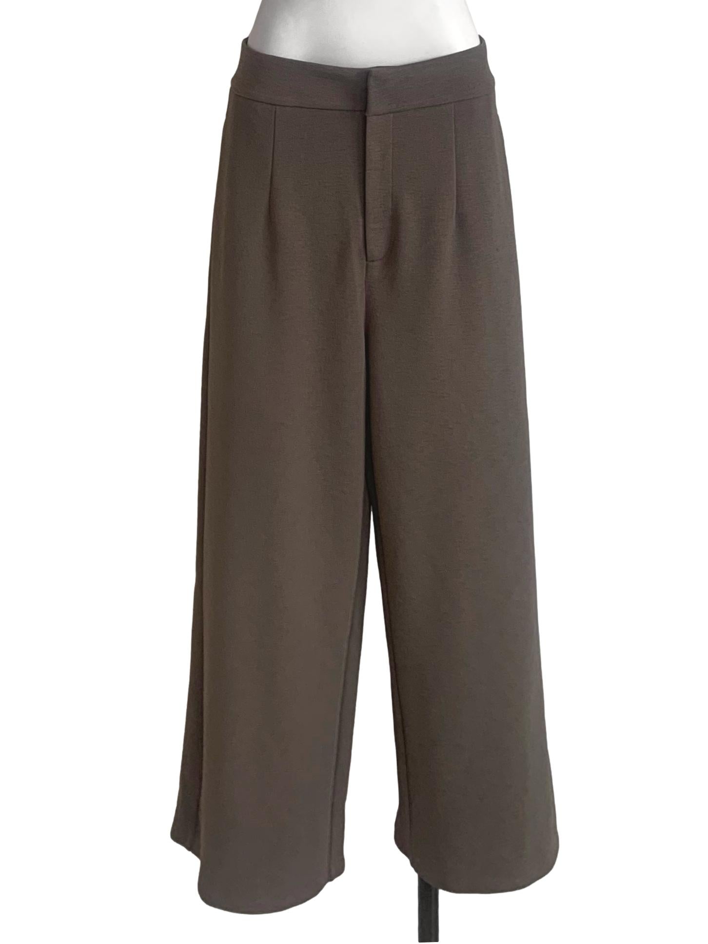 Coffee Brown Wide Leg Pants LB