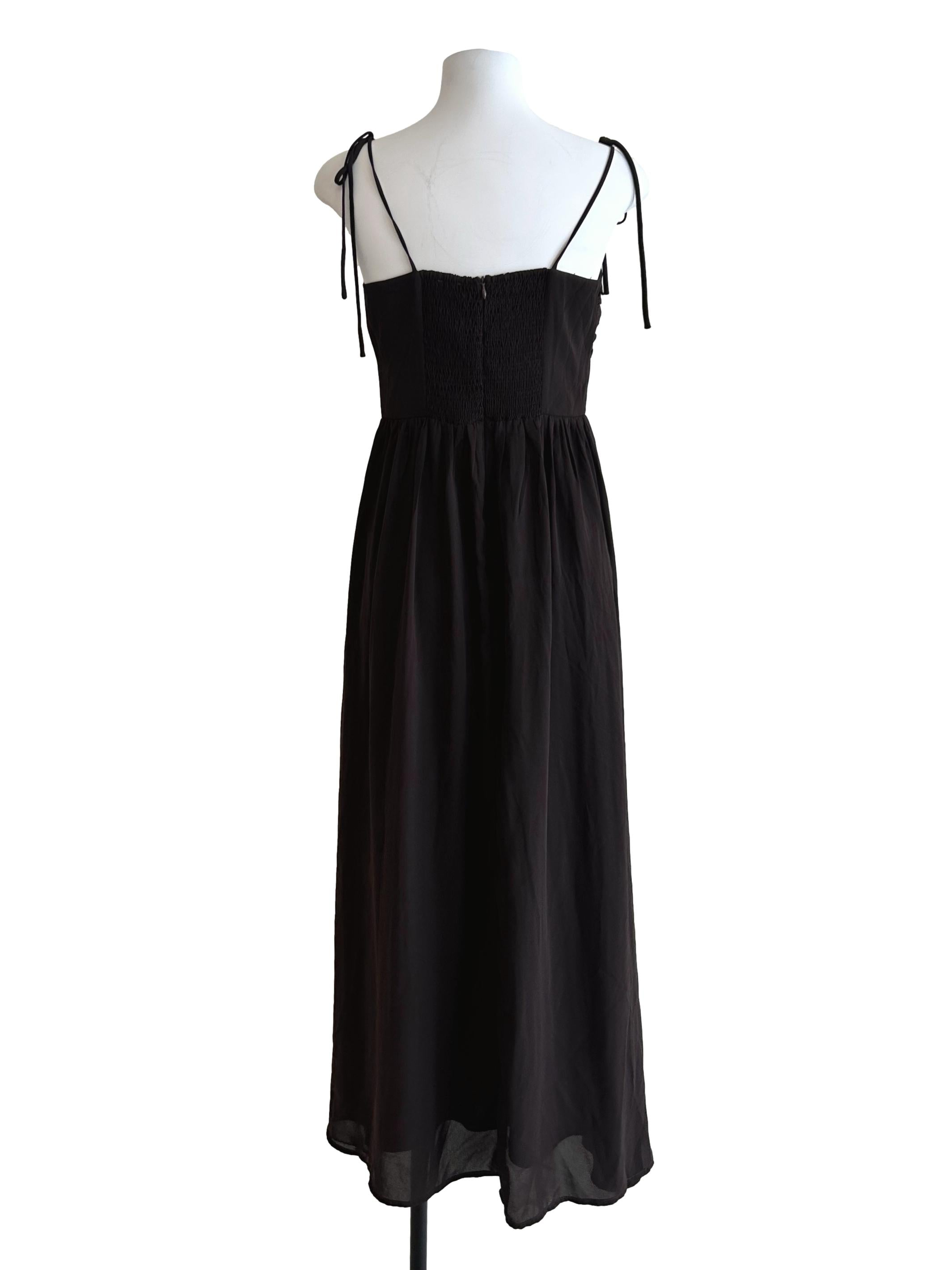 Dark Brown A-Line Dress