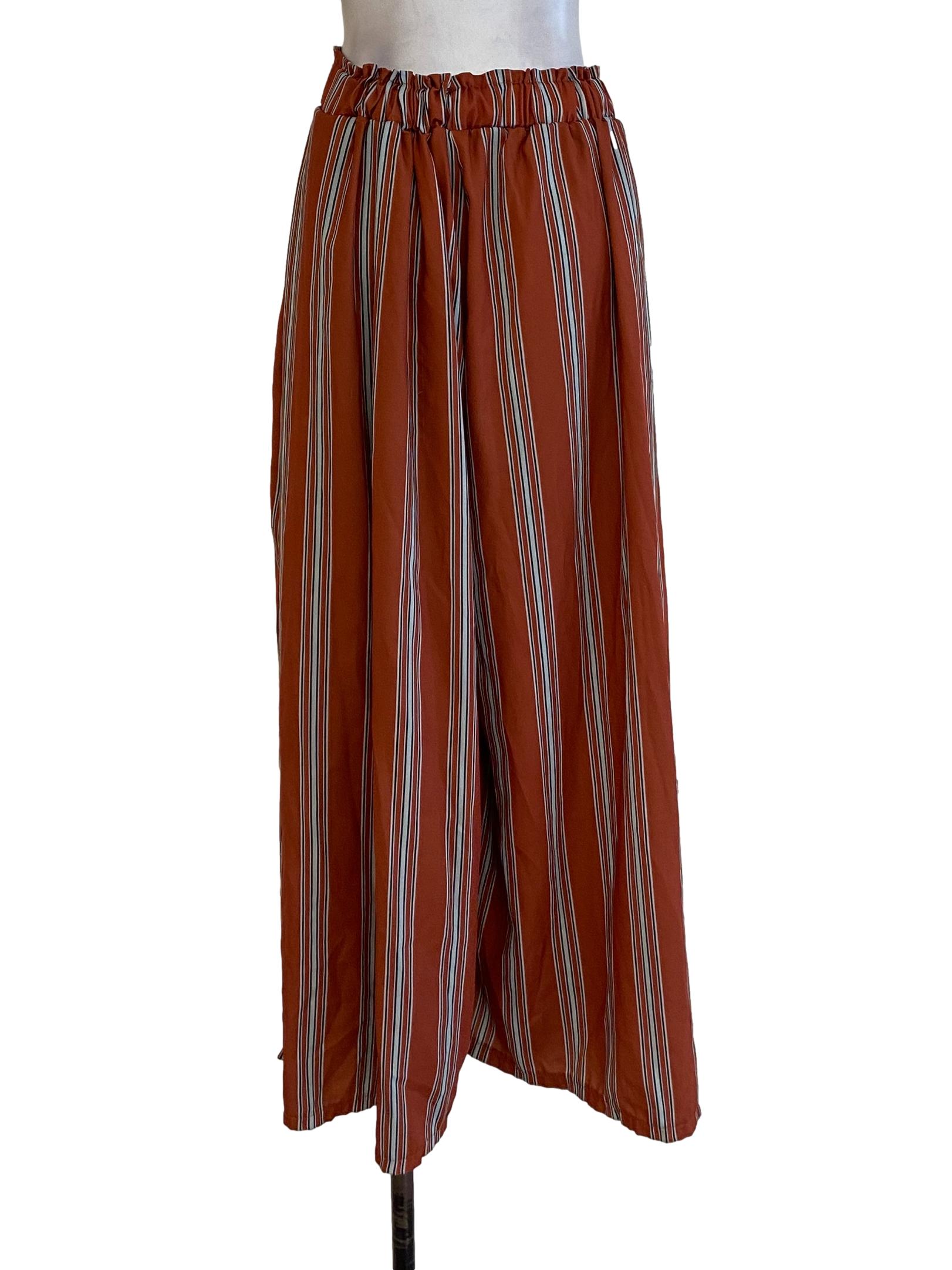 Orange Striped Pants