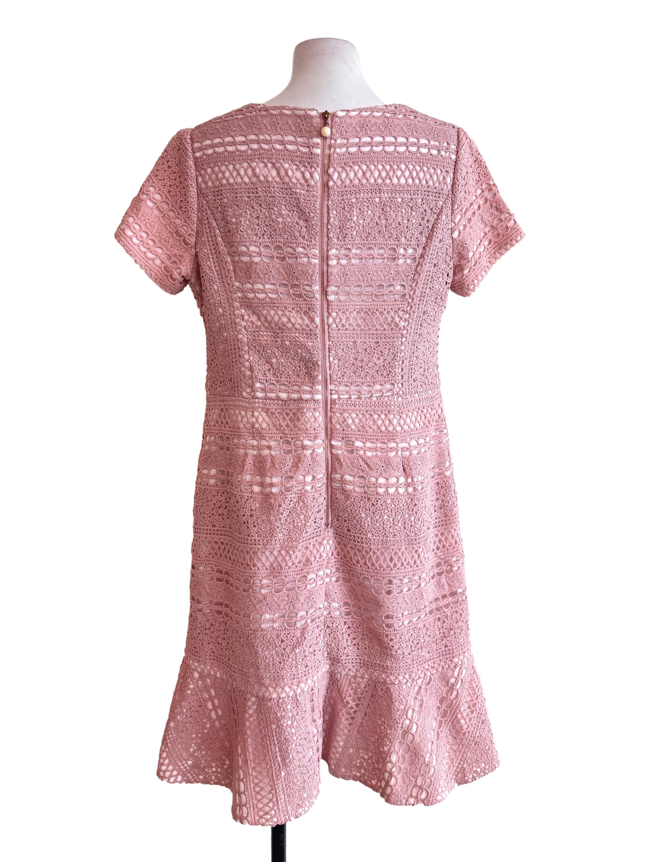 Pink Embroidered Dress